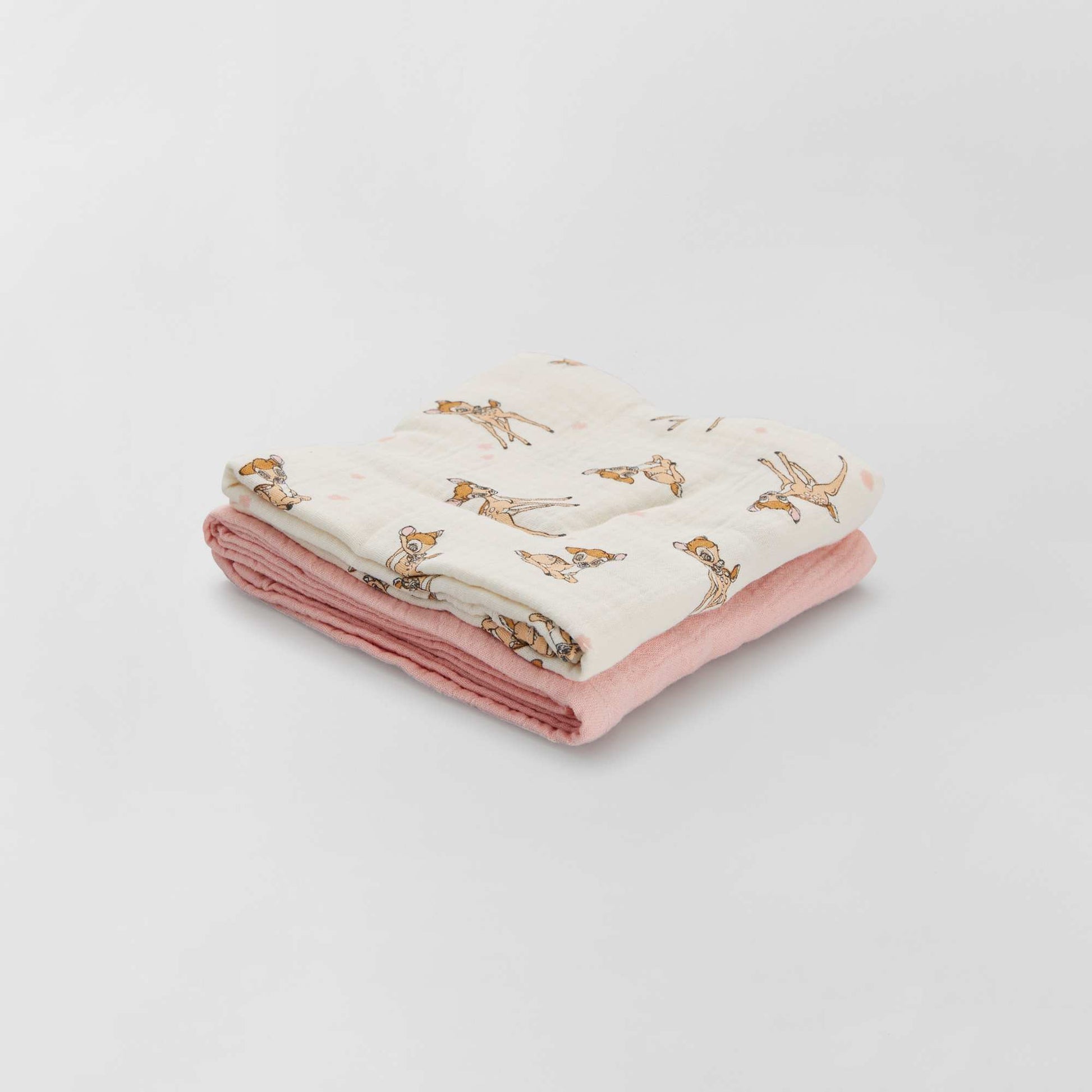 Pack of 2 Disney muslin squares WHITE