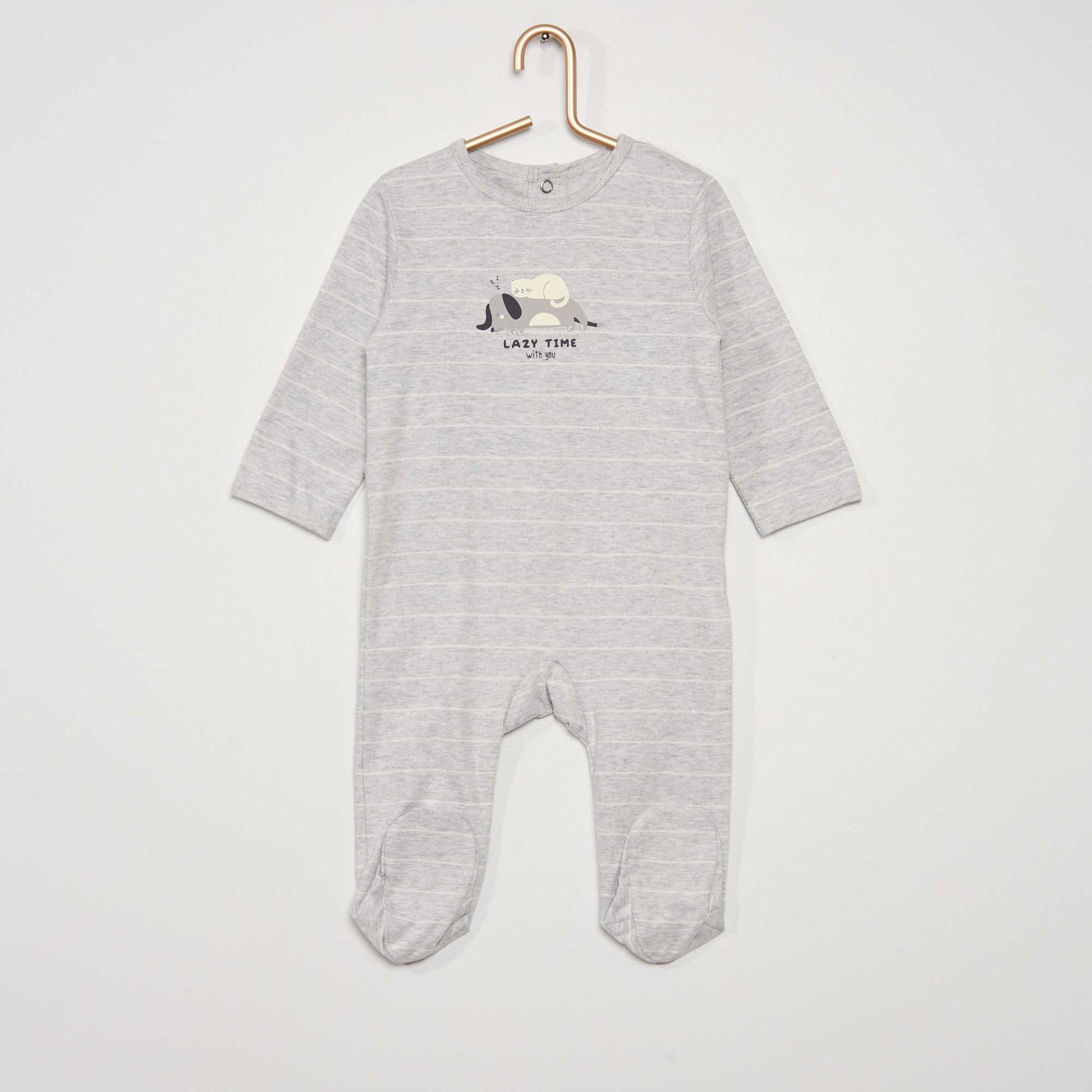 Jersey sleepsuit GREY
