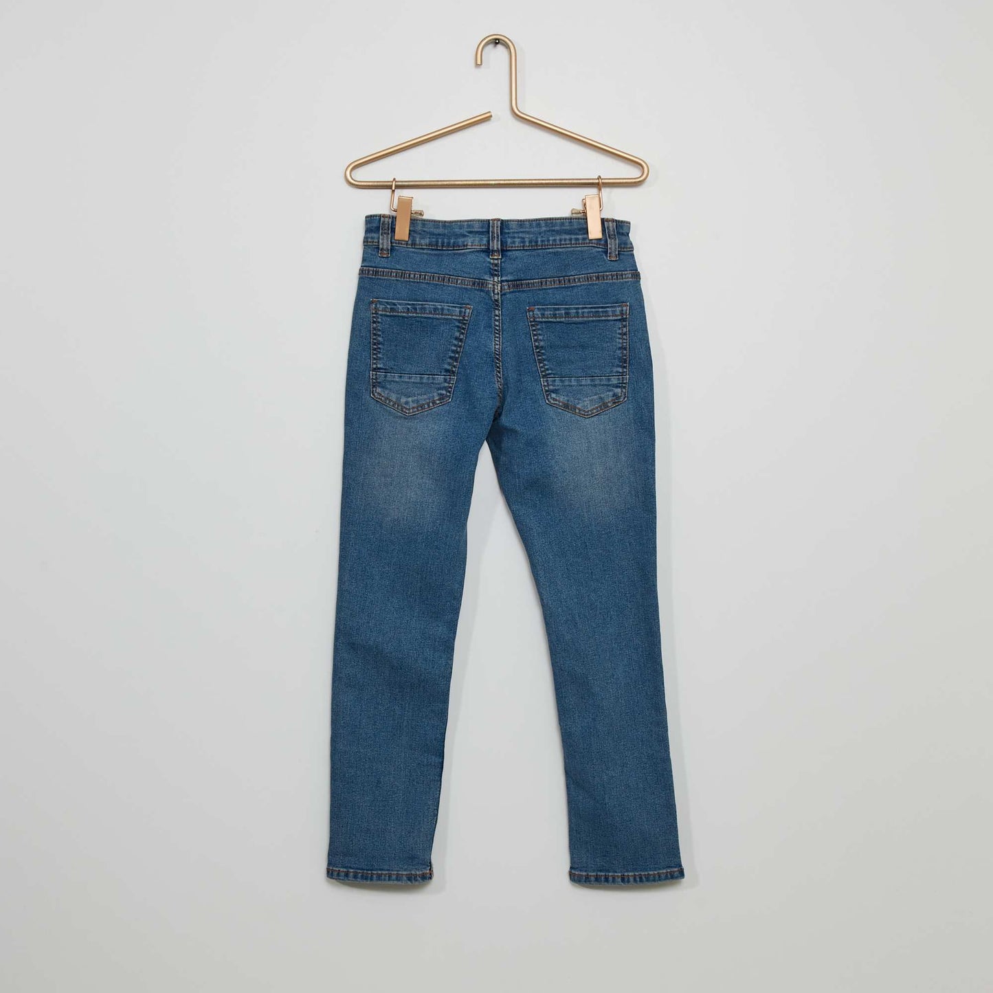 Eco-design slim-fit denim trousers BLUE