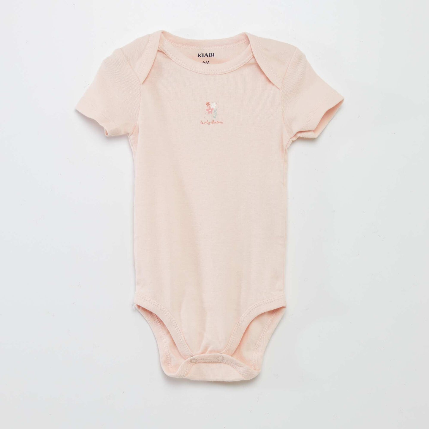 Pack of 3 eco-design bodysuits PINK