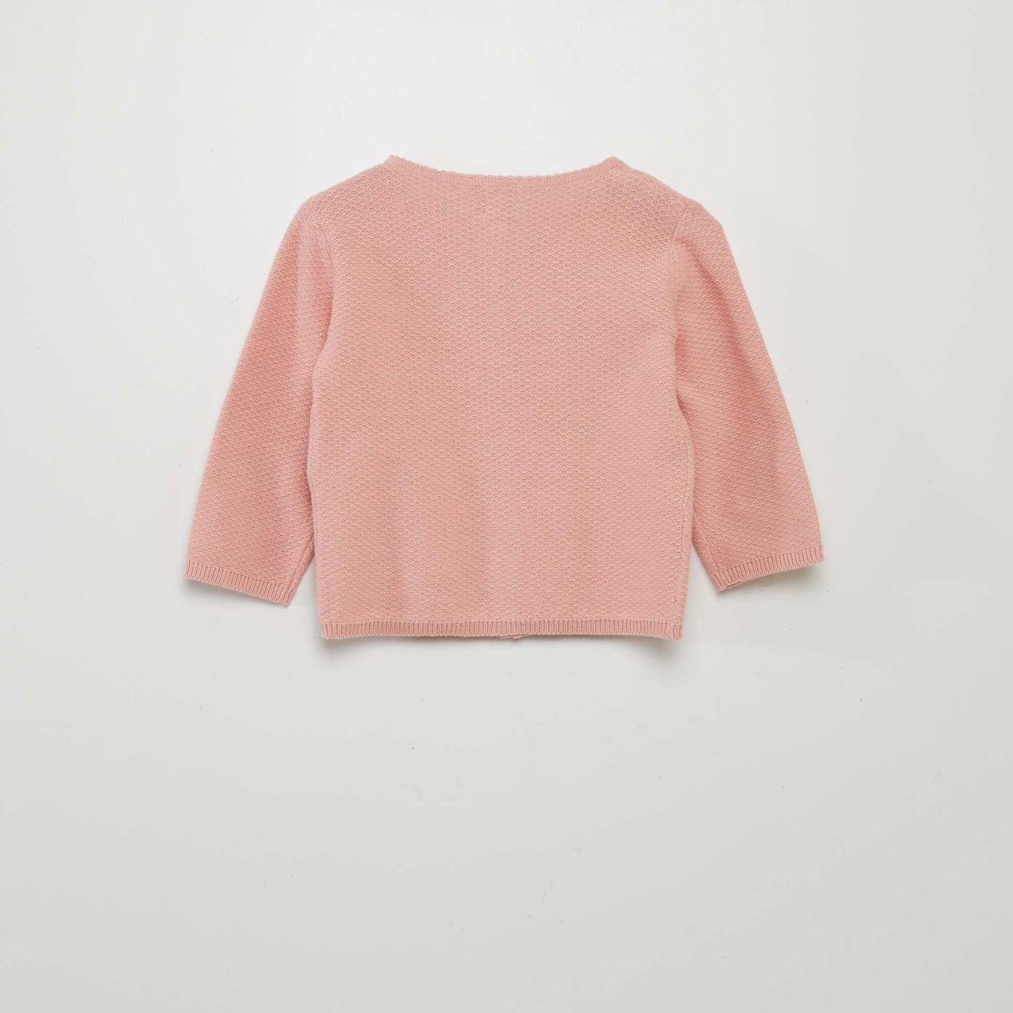 Decorative knit cardigan PINK