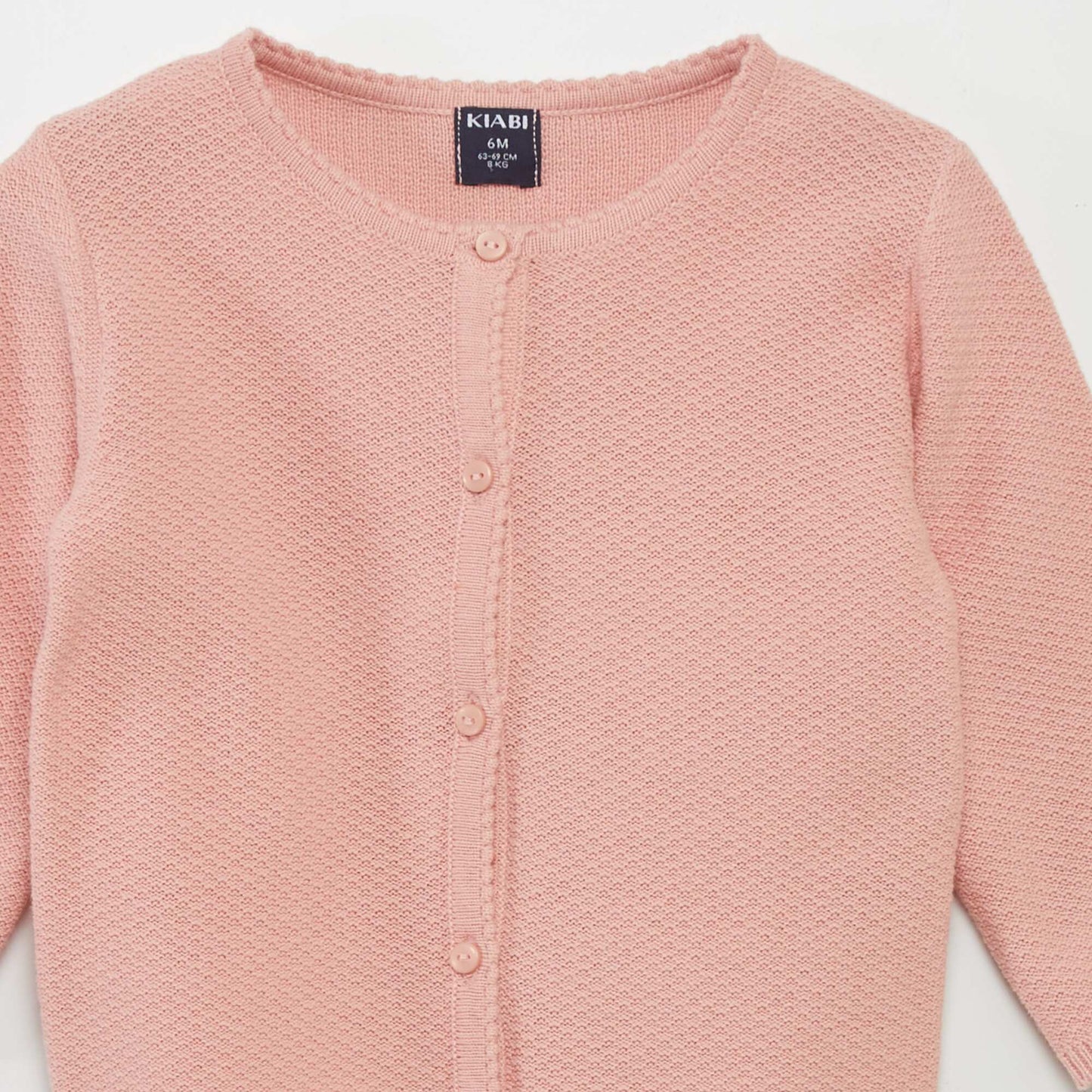 Decorative knit cardigan PINK