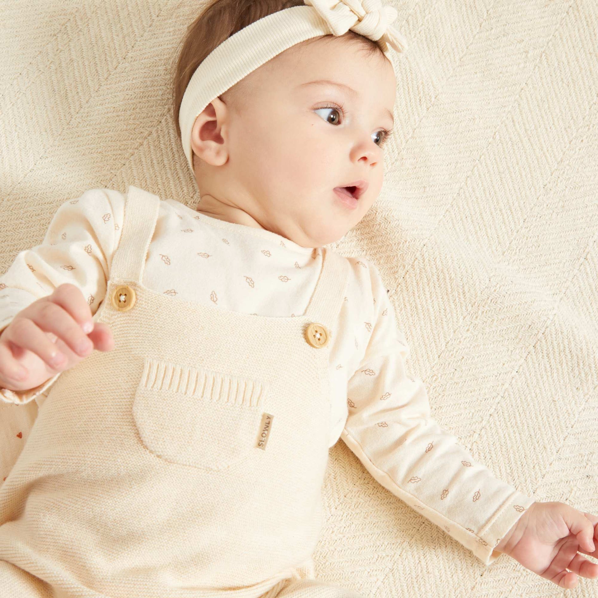 Bodysuit and dungarees set WHITE