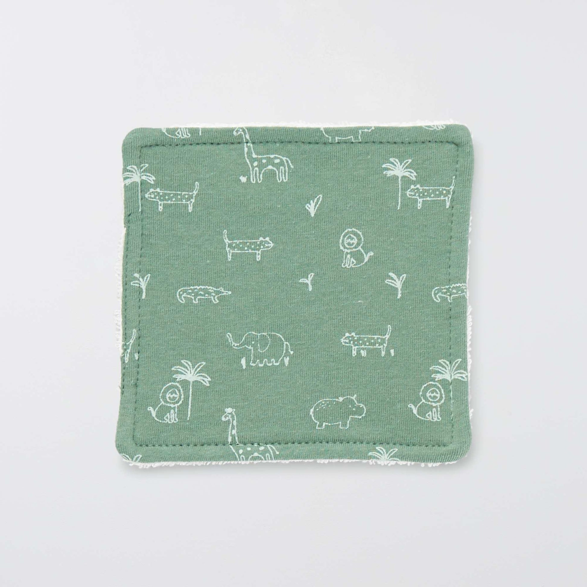 Pack of 6 washable wipes WHITE