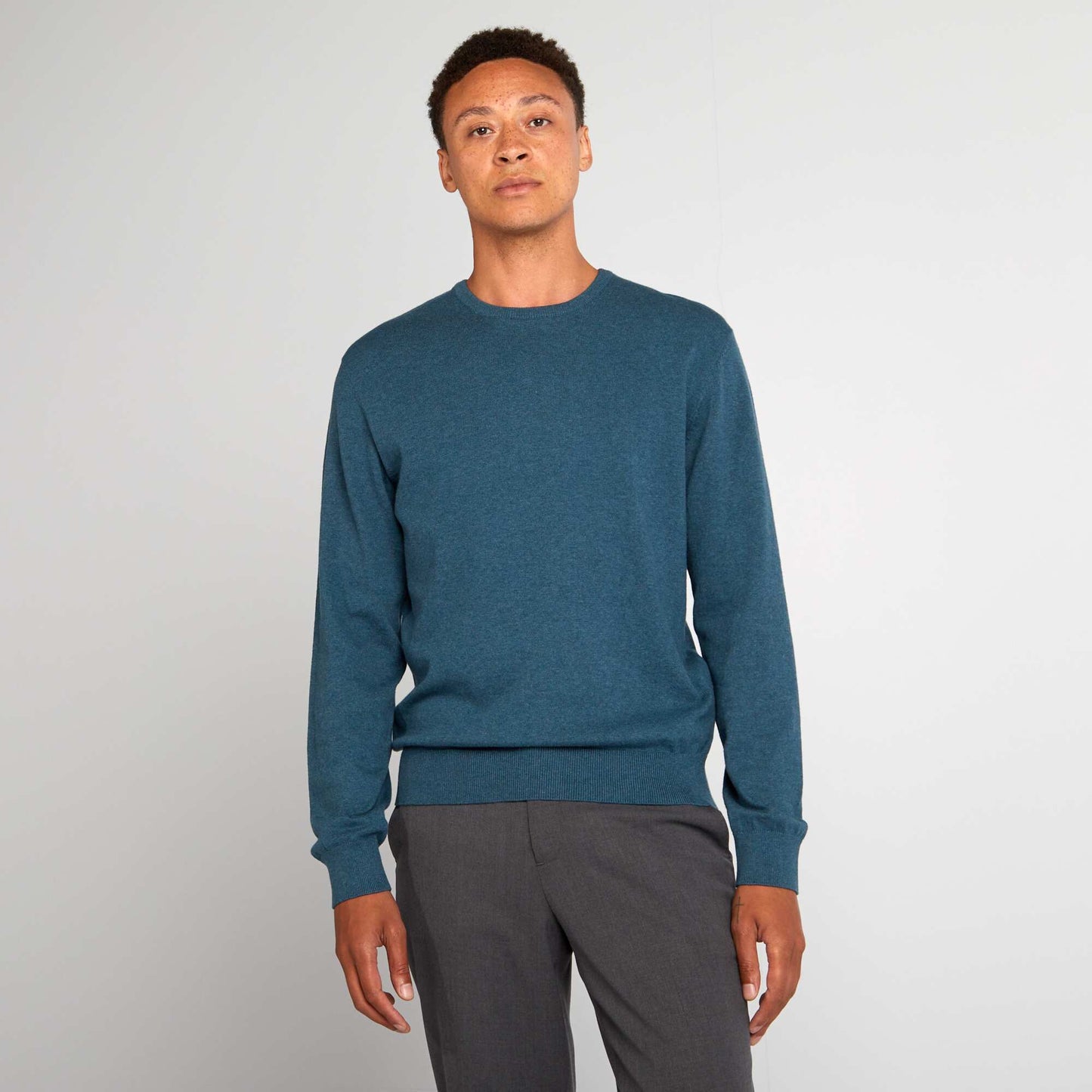 Round neck sweater BLUE