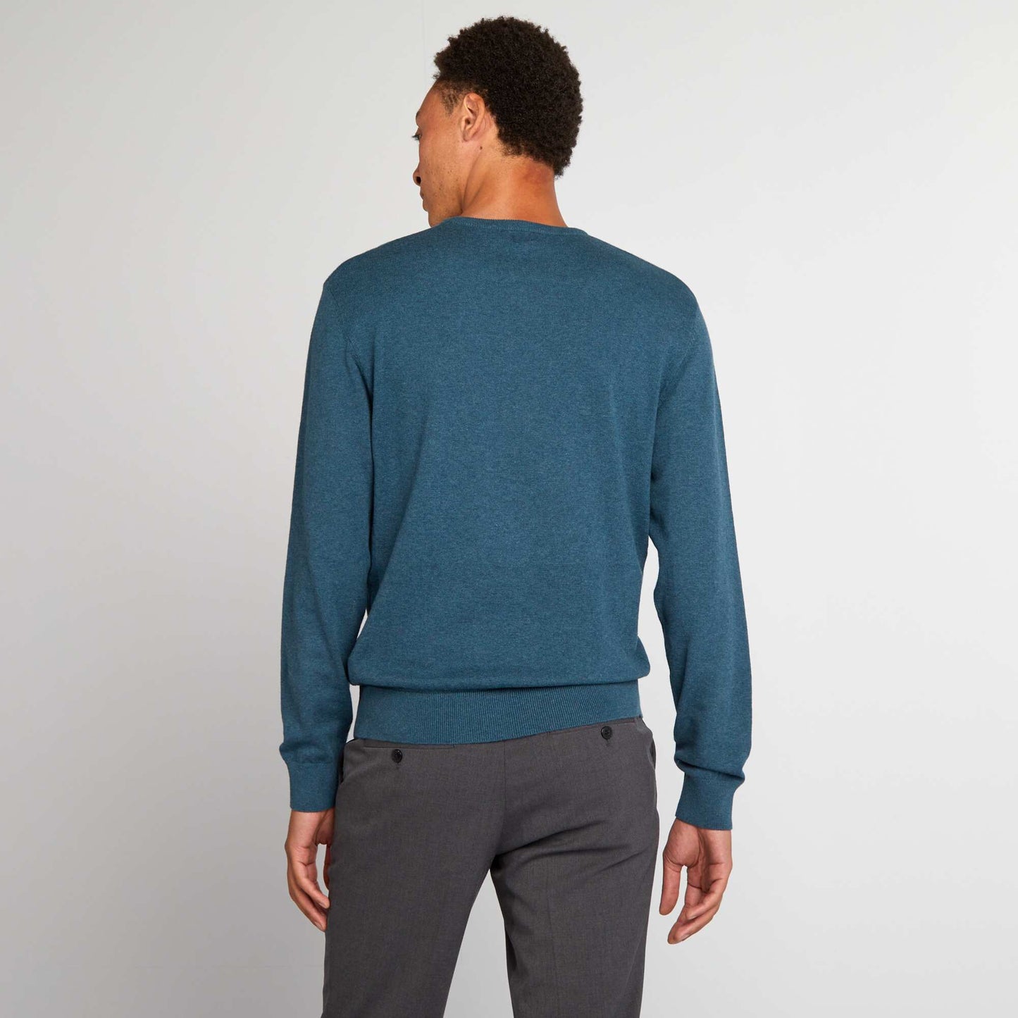 Round neck sweater BLUE