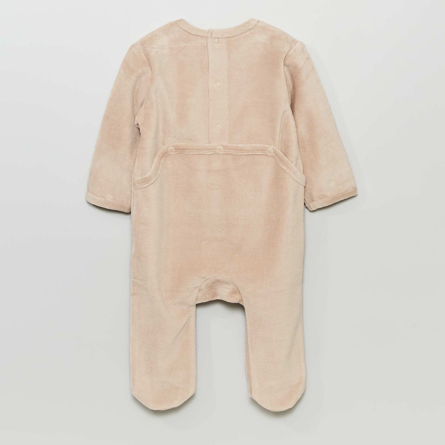 Velour sleepsuit BROWN