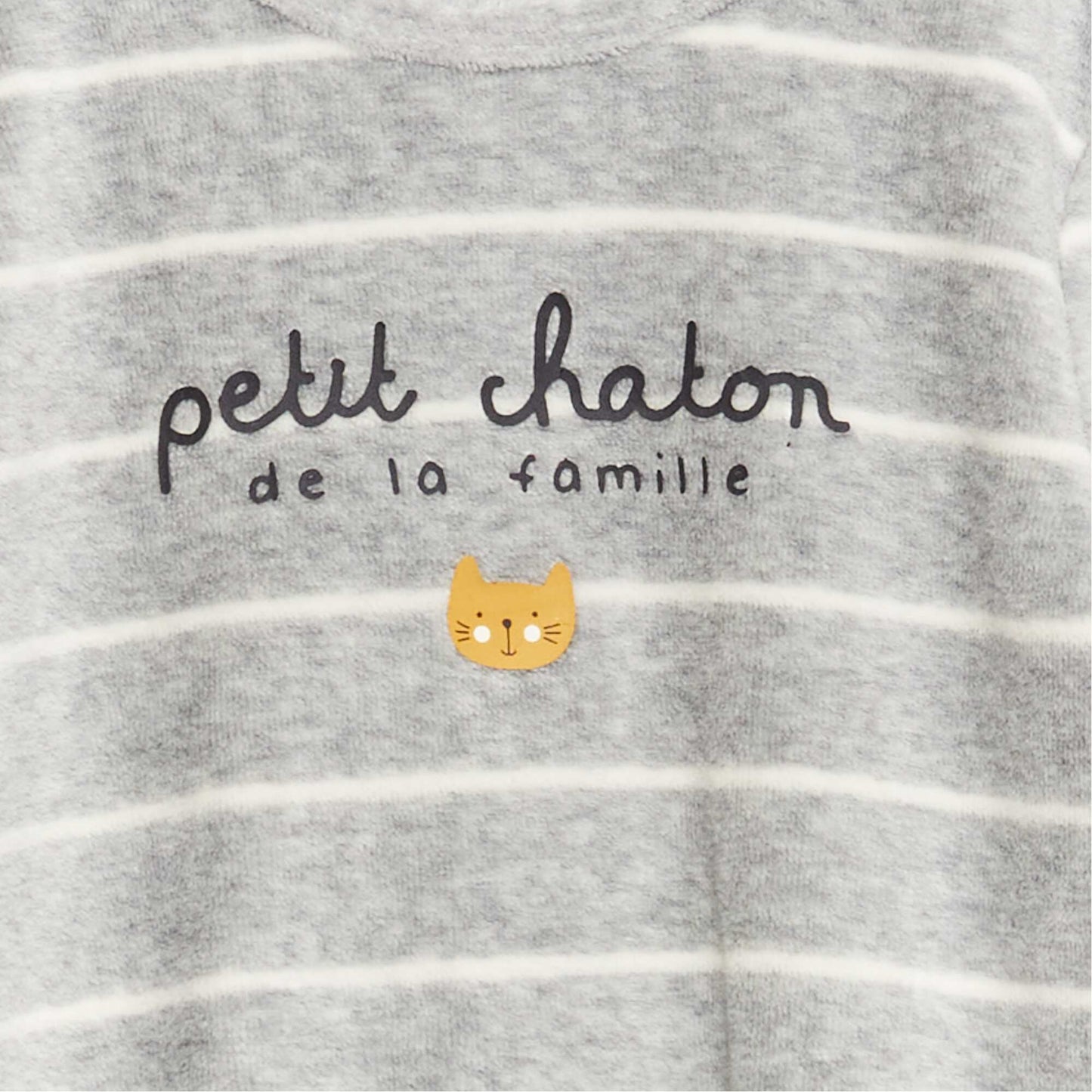 Velour sleepsuit GREY