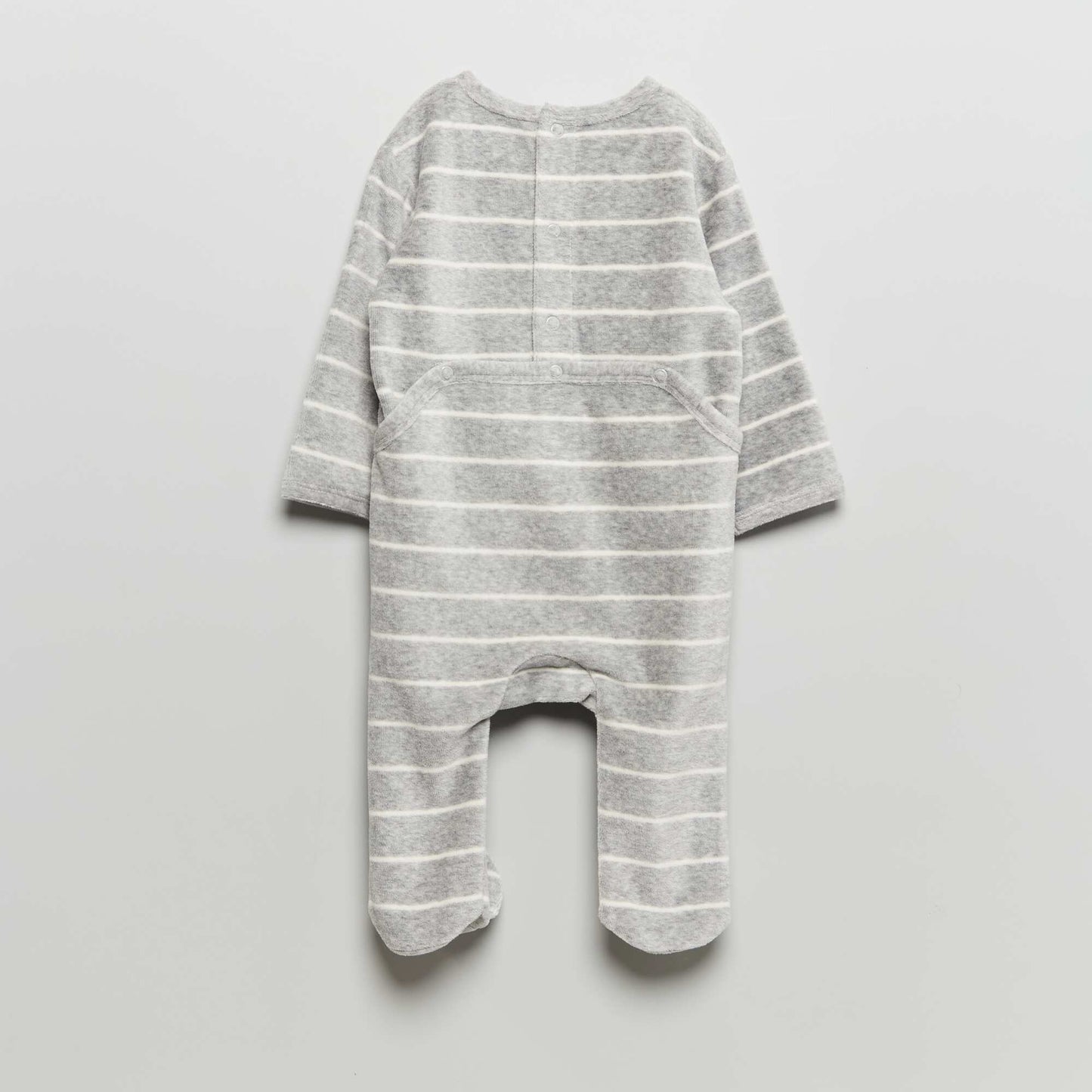 Velour sleepsuit GREY