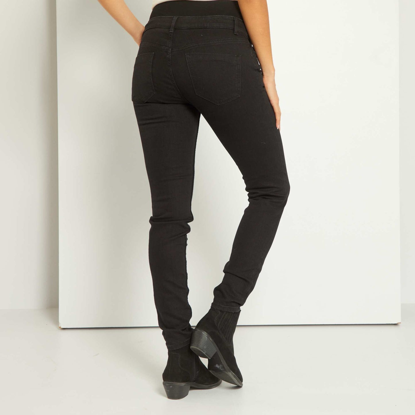Slim-fit L30 maternity jeans BLACK