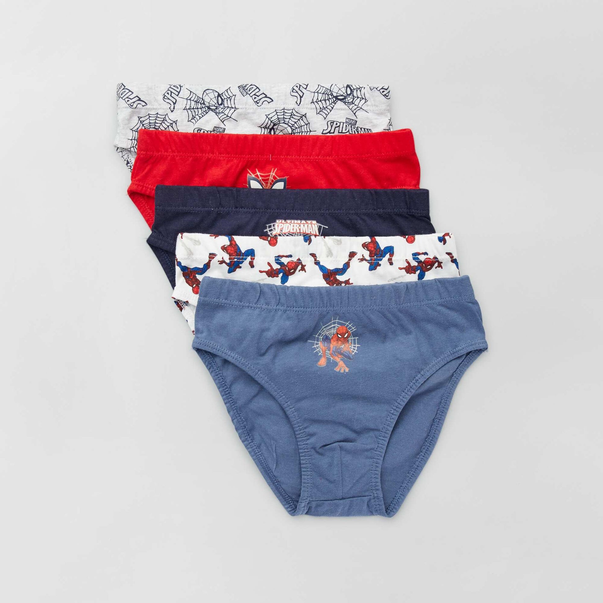 Spider-Man briefs - pack of 5 WHITE