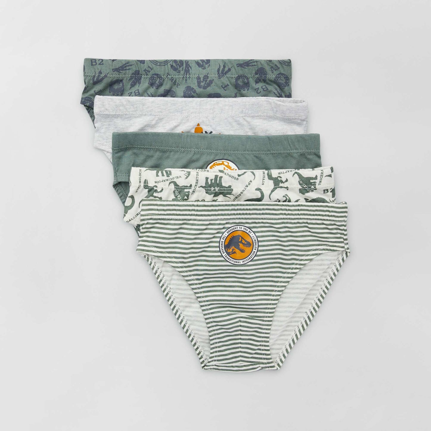 Pack of 5 Jurassic World briefs KHAKI