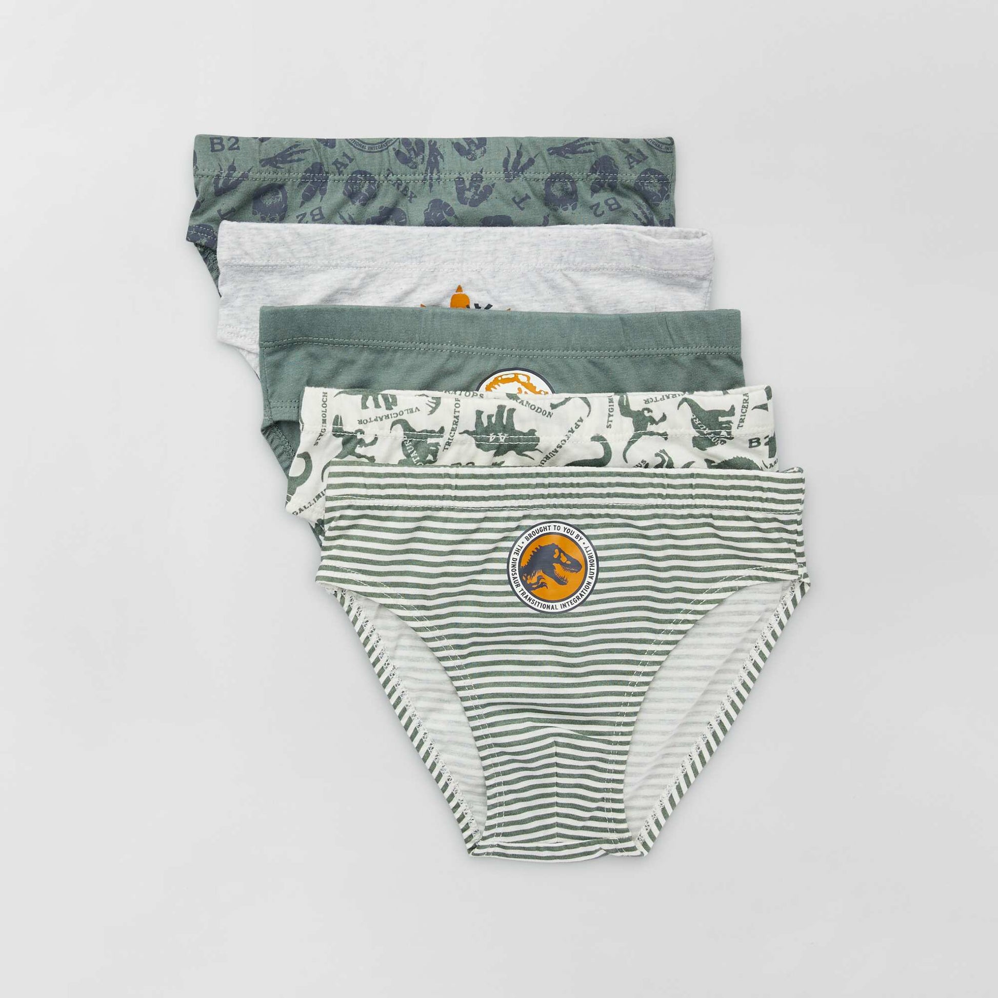 Pack of 5 Jurassic World briefs KHAKI