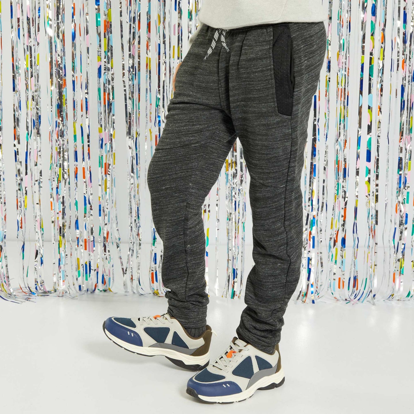 Sweatshirt fabric bottoms GREY