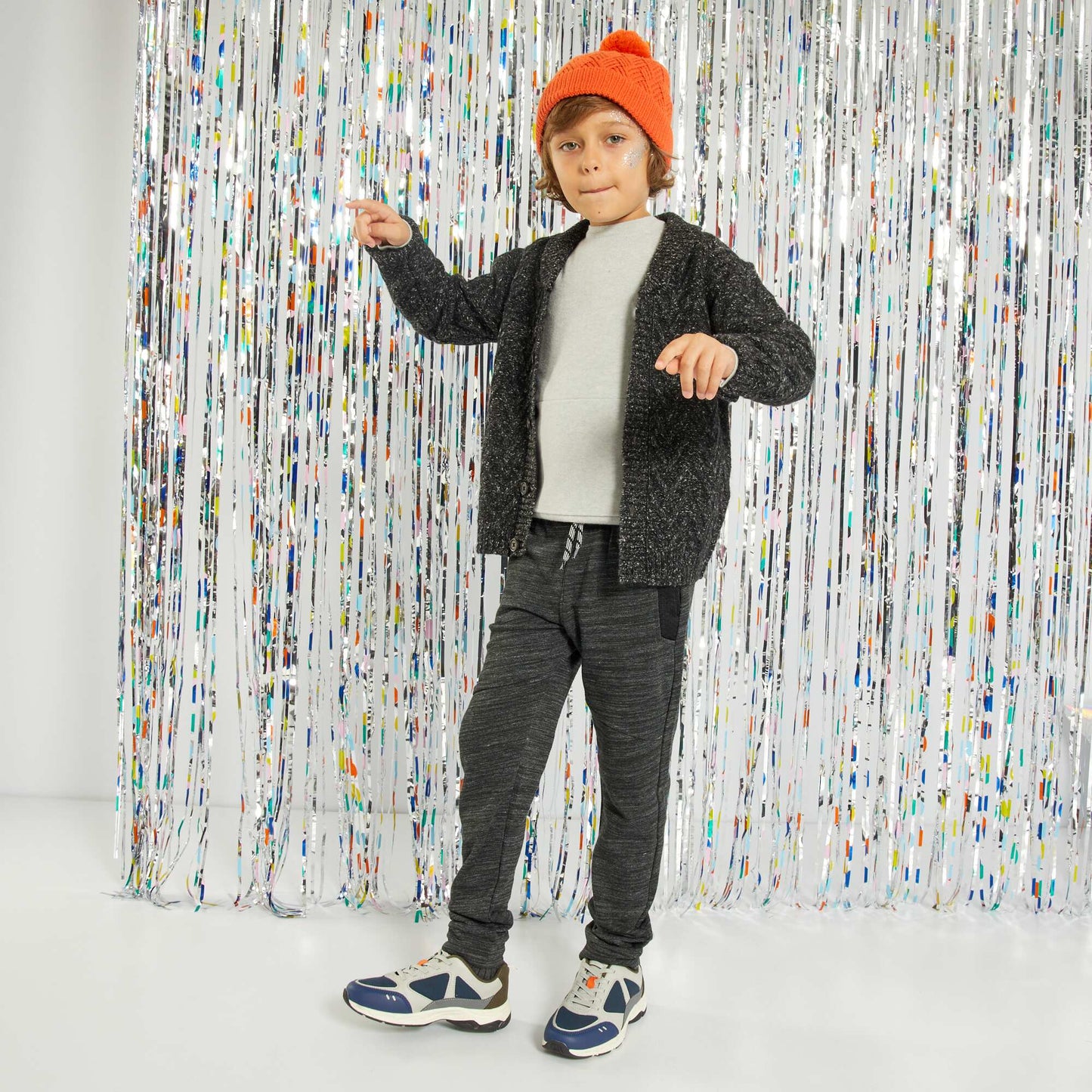 Sweatshirt fabric bottoms GREY