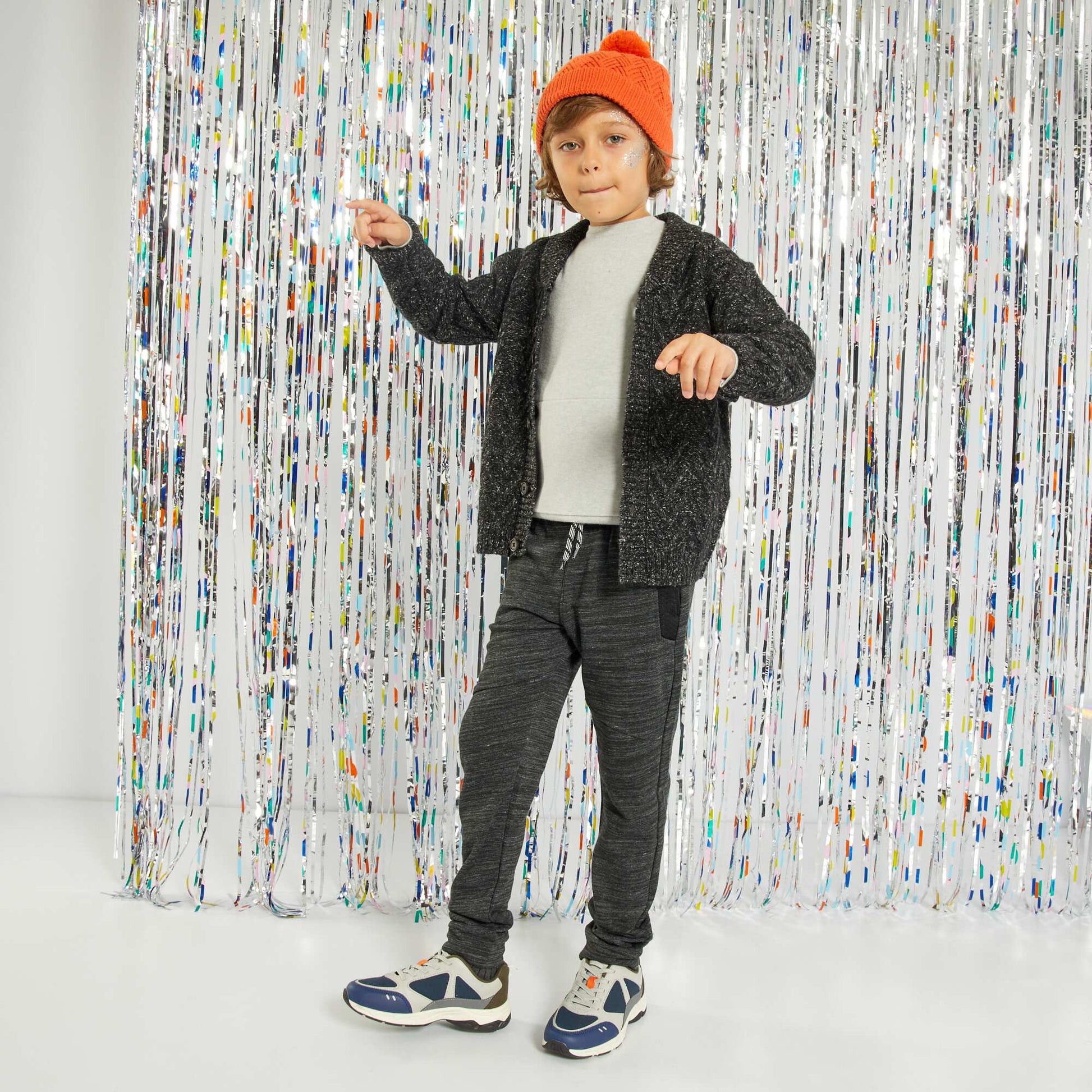 Sweatshirt fabric bottoms GREY