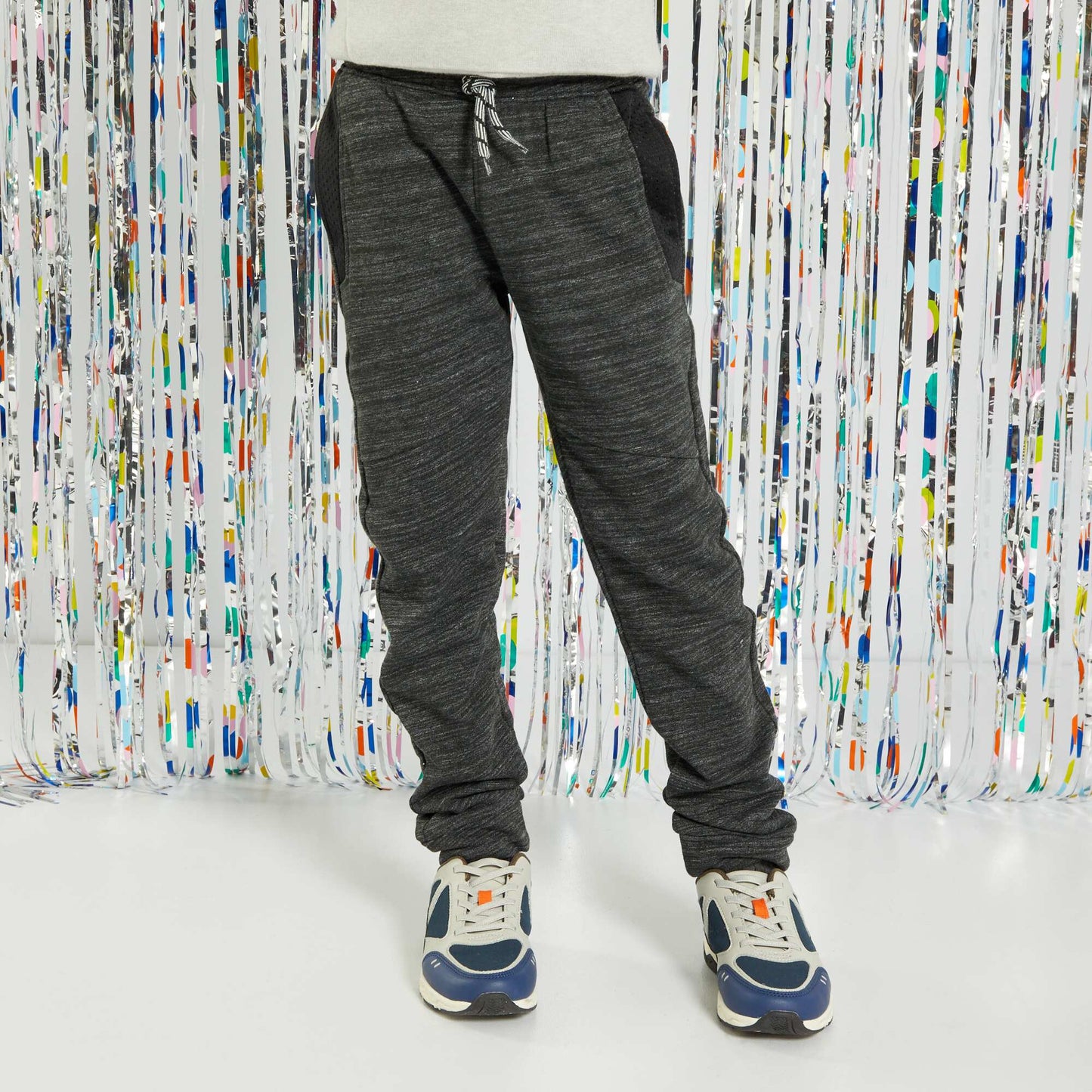 Sweatshirt fabric bottoms GREY