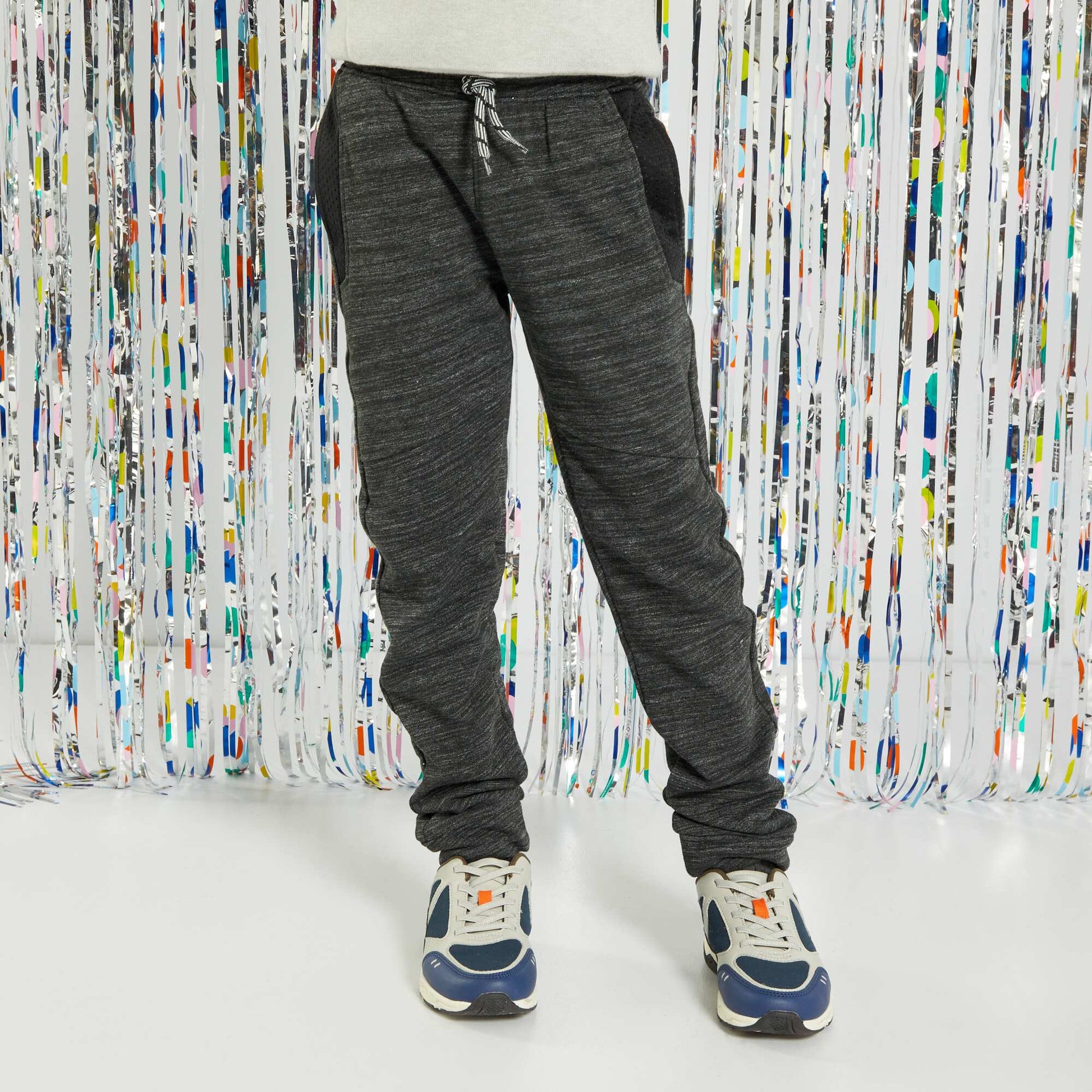 Sweatshirt fabric bottoms GREY