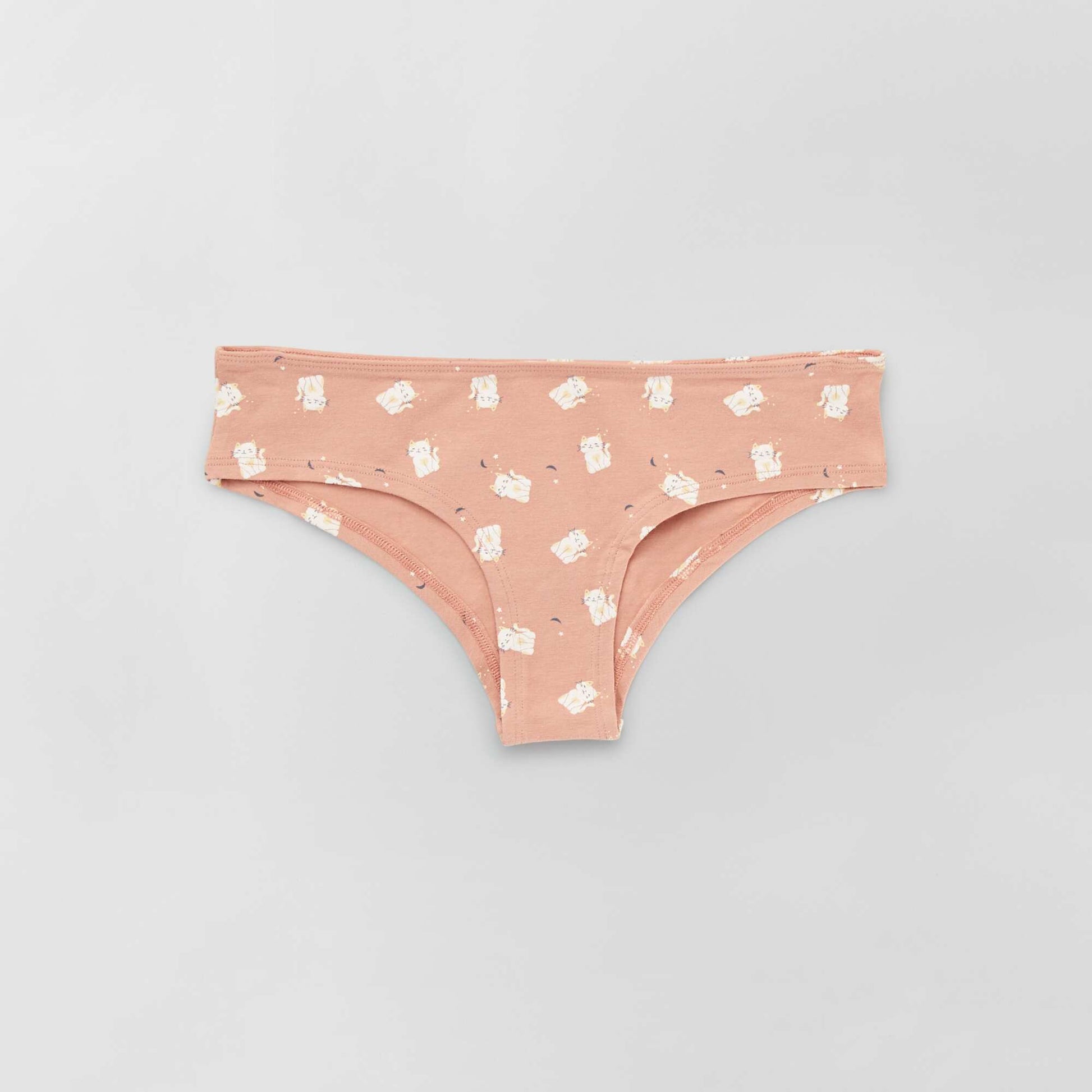 Pack of 3 pairs of boy shorts with fancy prints KHAKI