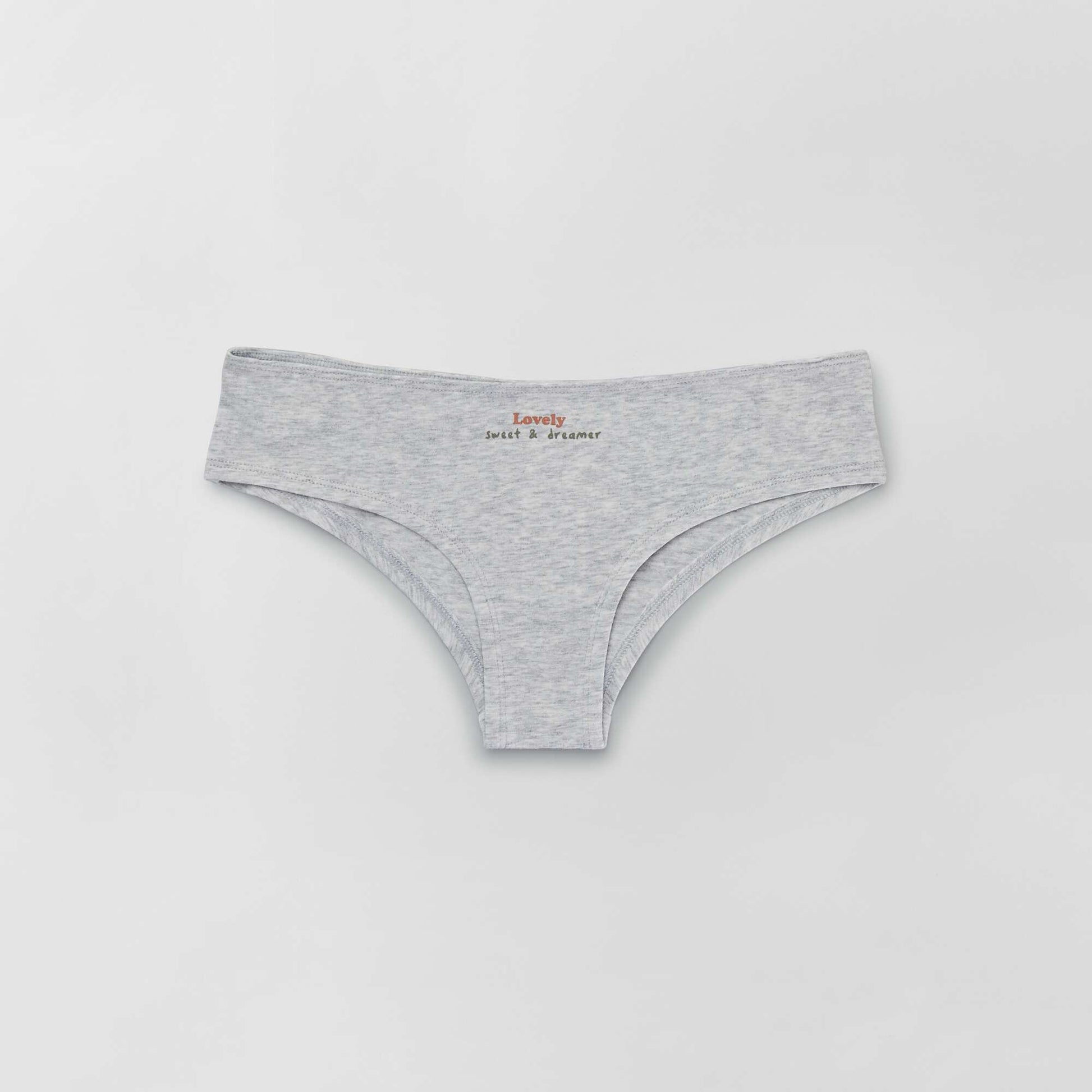 Pack of 3 pairs of boy shorts with fancy prints KHAKI