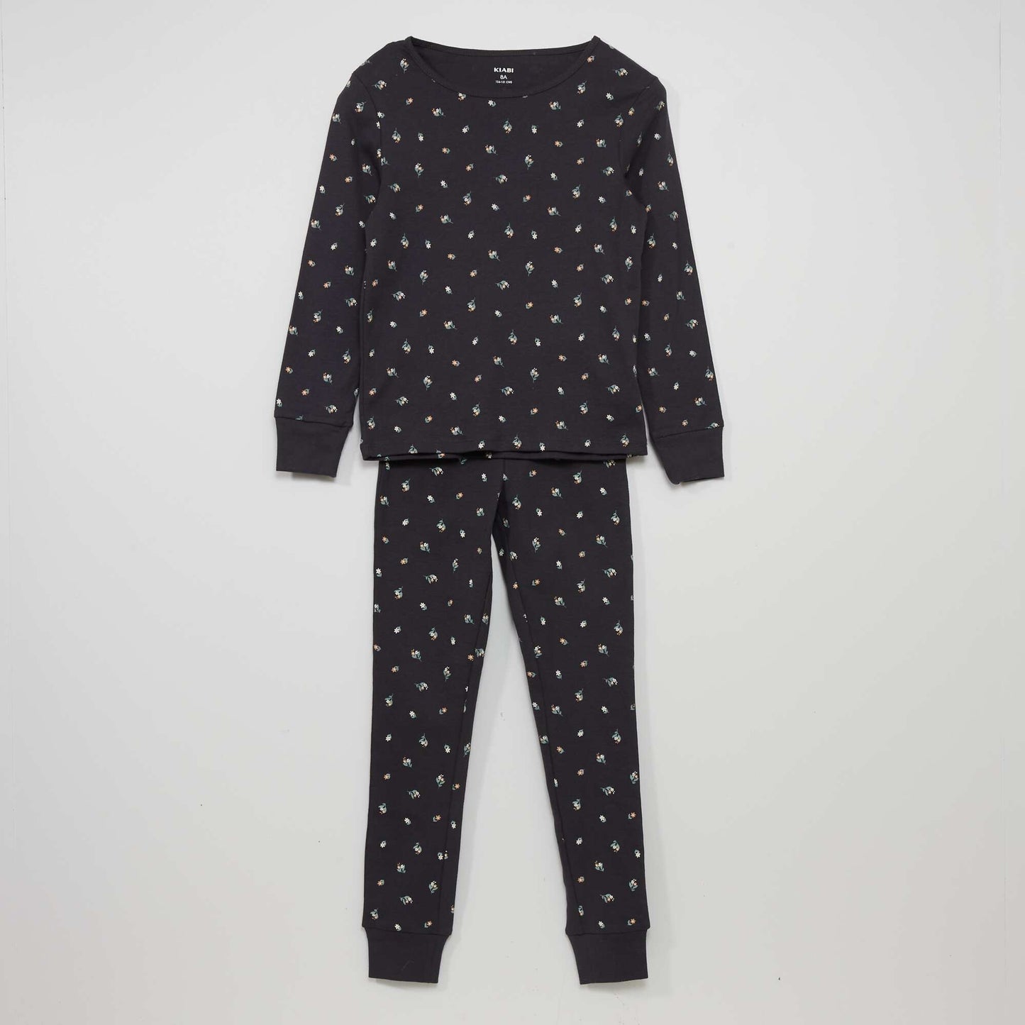 Long pyjamas with funky print - Two-piece set BLUE