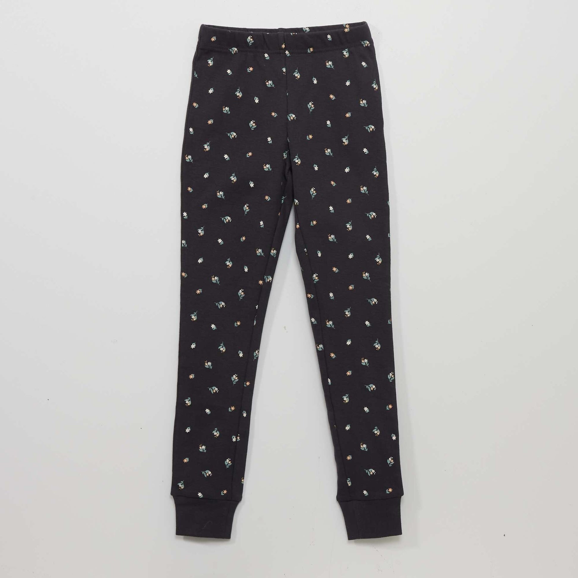 Long pyjamas with funky print - Two-piece set BLUE