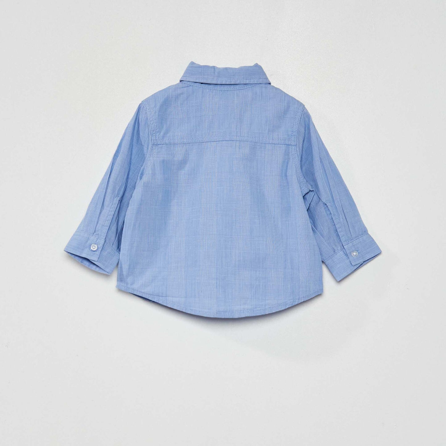 Poplin shirt + bow tie BLUE