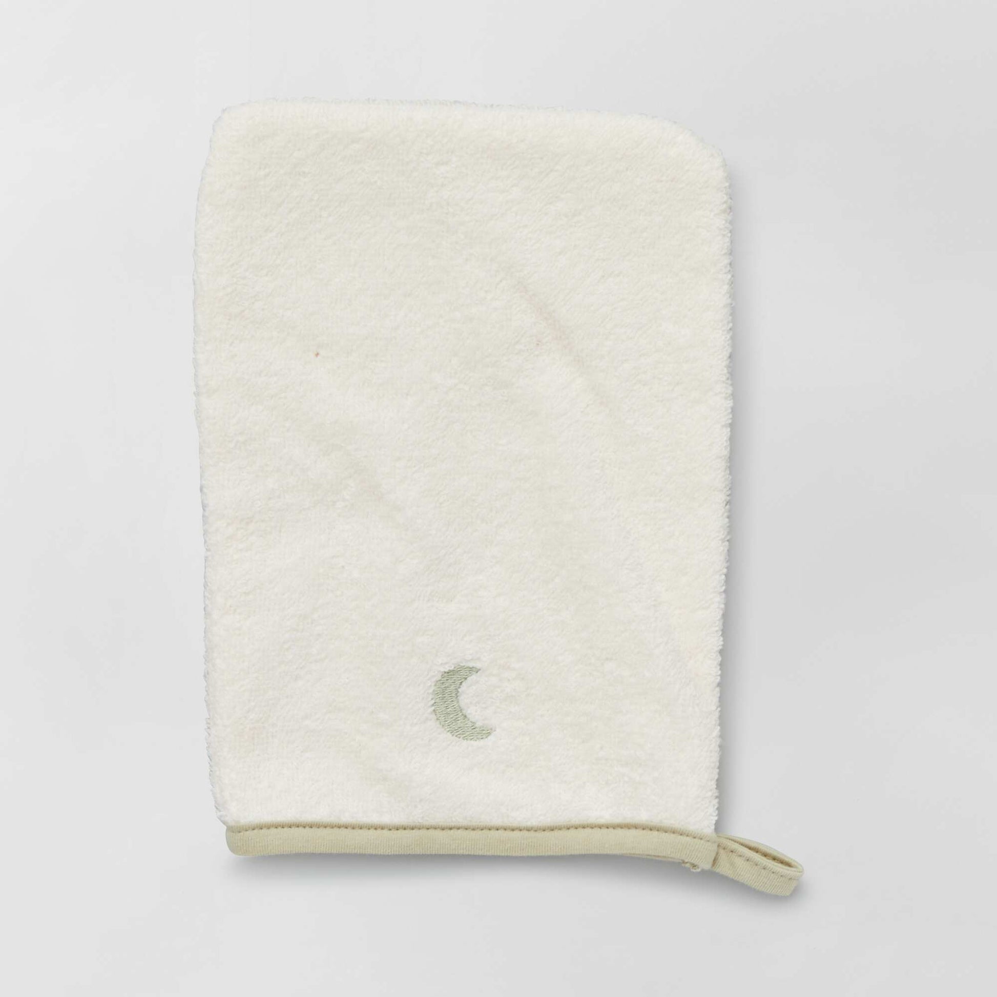 Hooded towel + wash mitt GREEN
