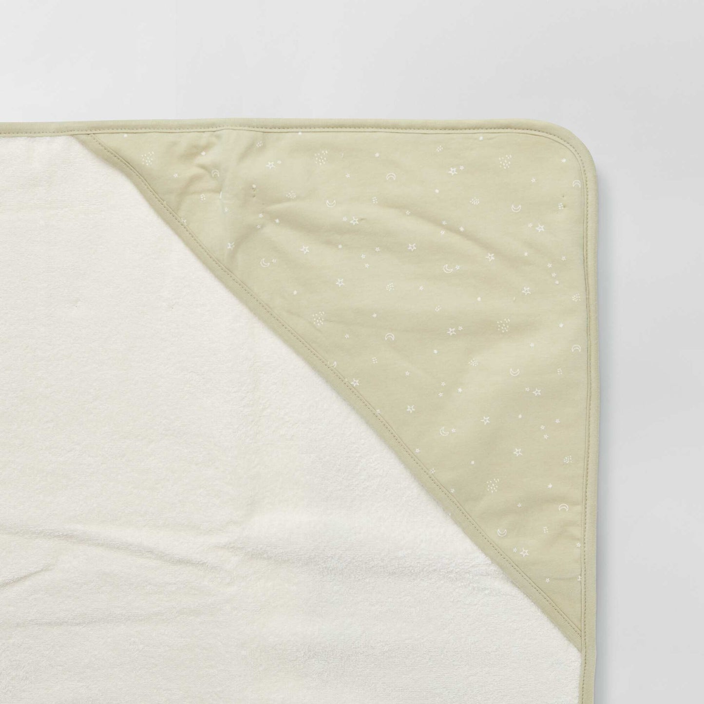 Hooded towel + wash mitt GREEN