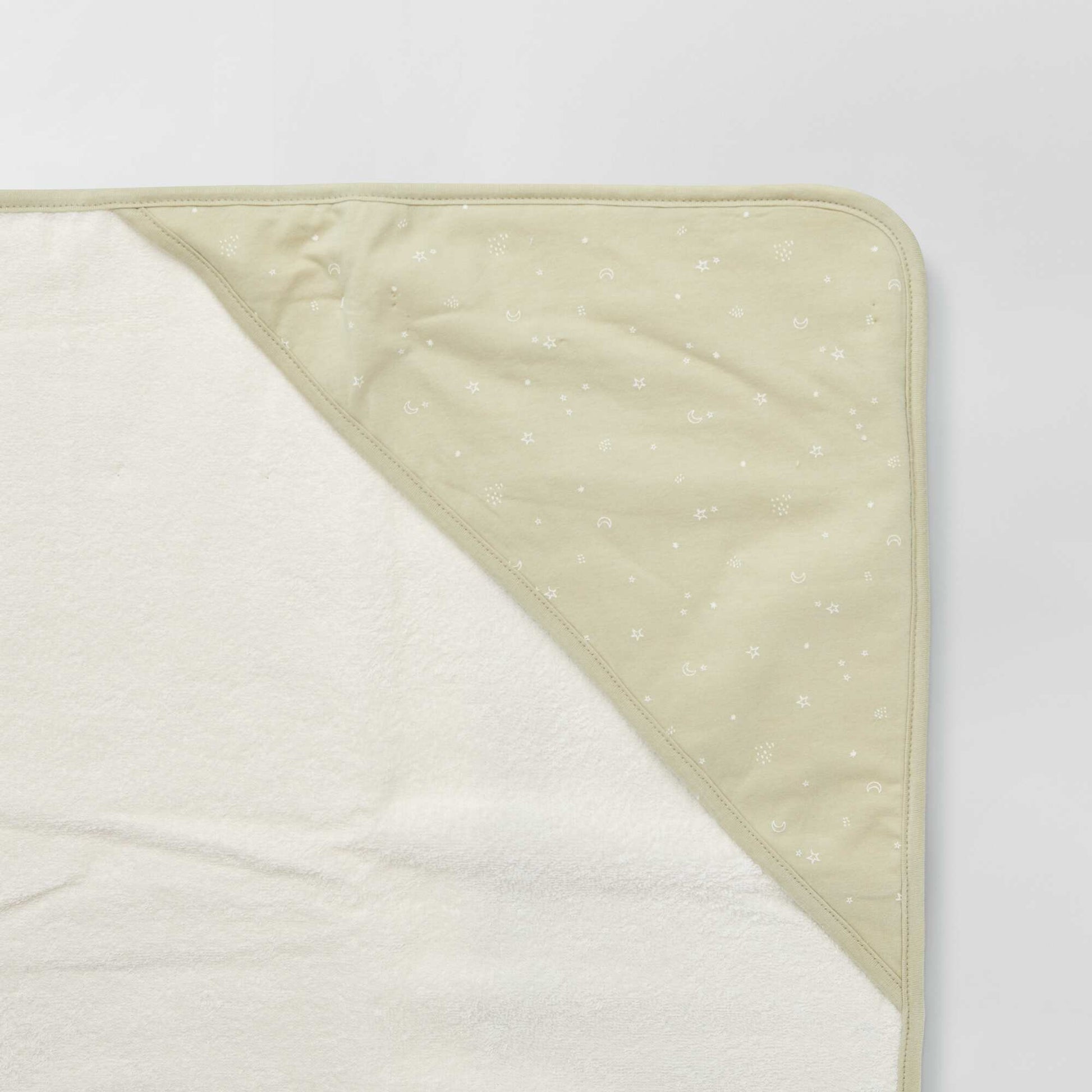 Hooded towel + wash mitt GREEN