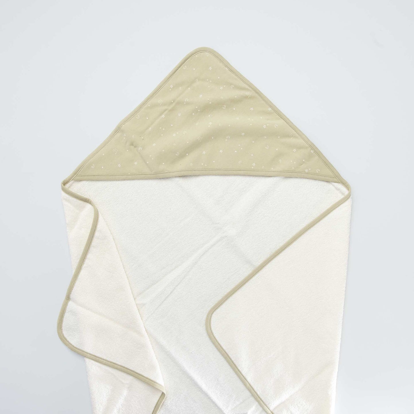 Hooded towel + wash mitt GREEN