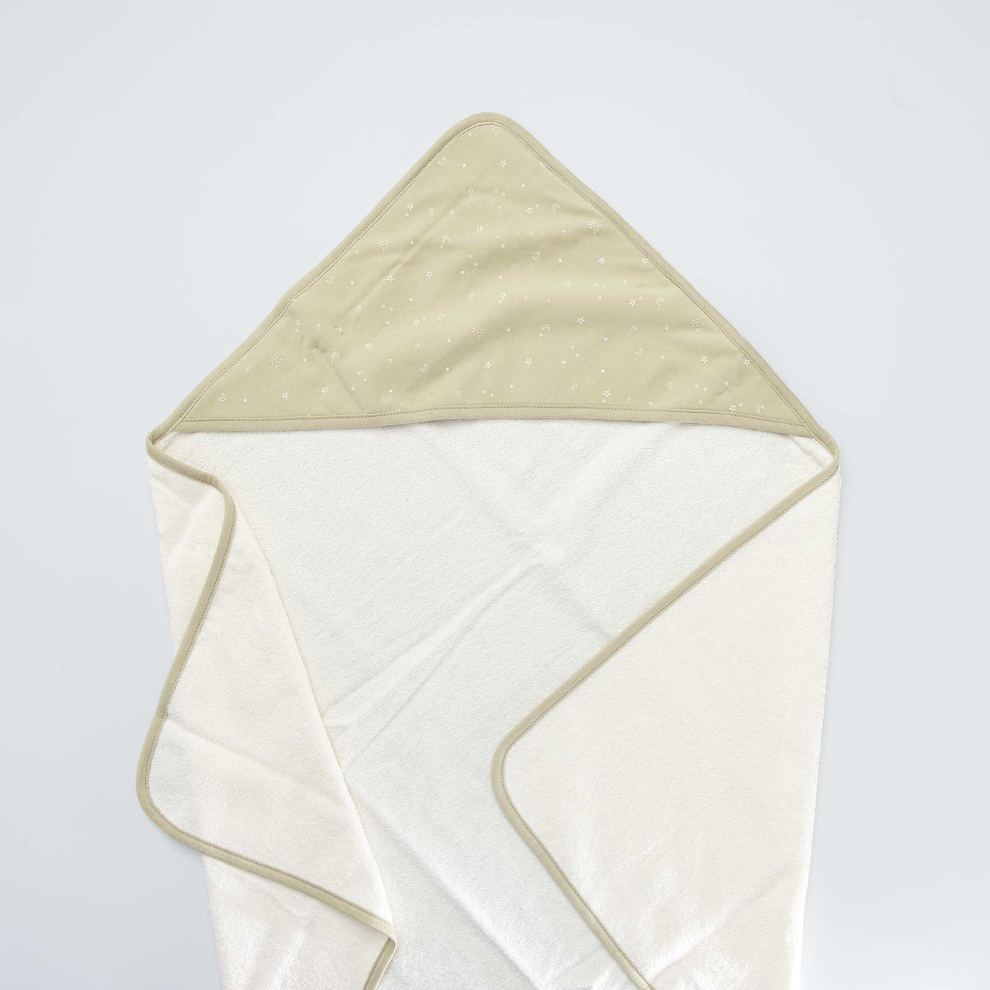Hooded towel + wash mitt GREEN