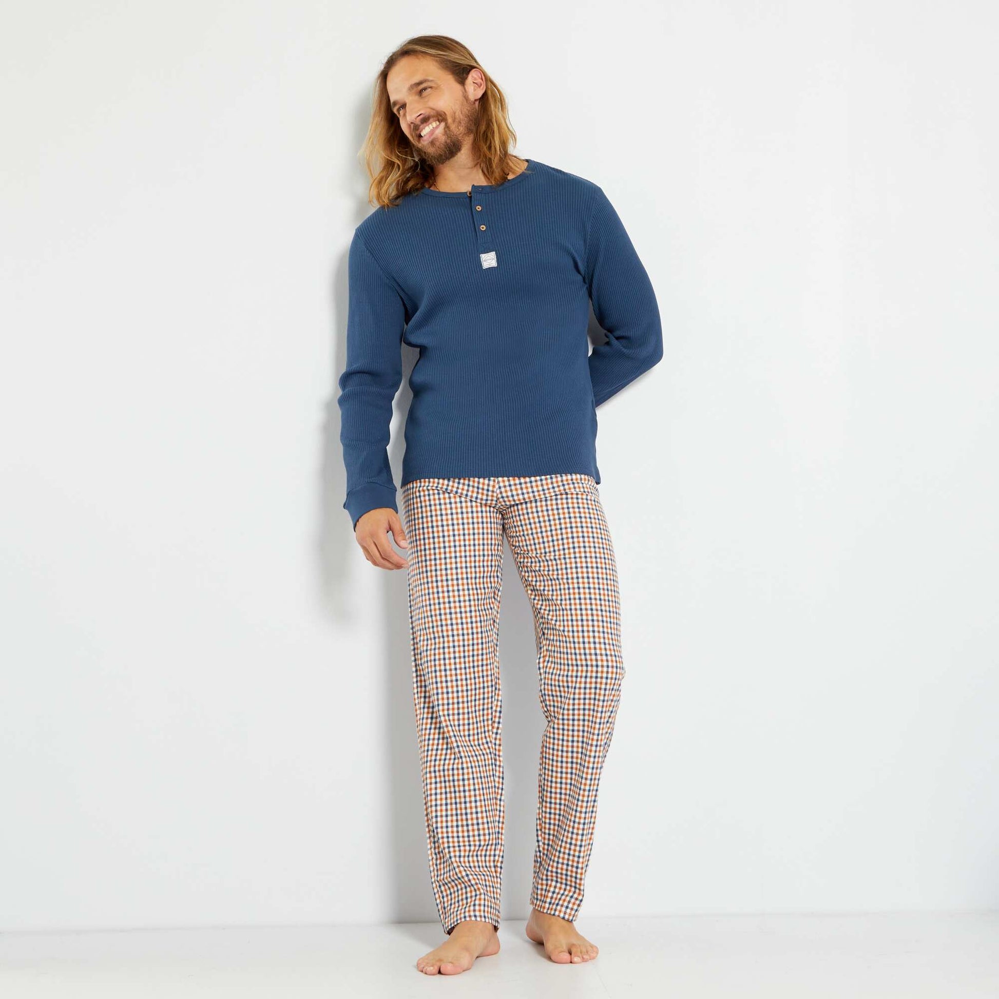 Long pyjamas - Two-piece set BROWN