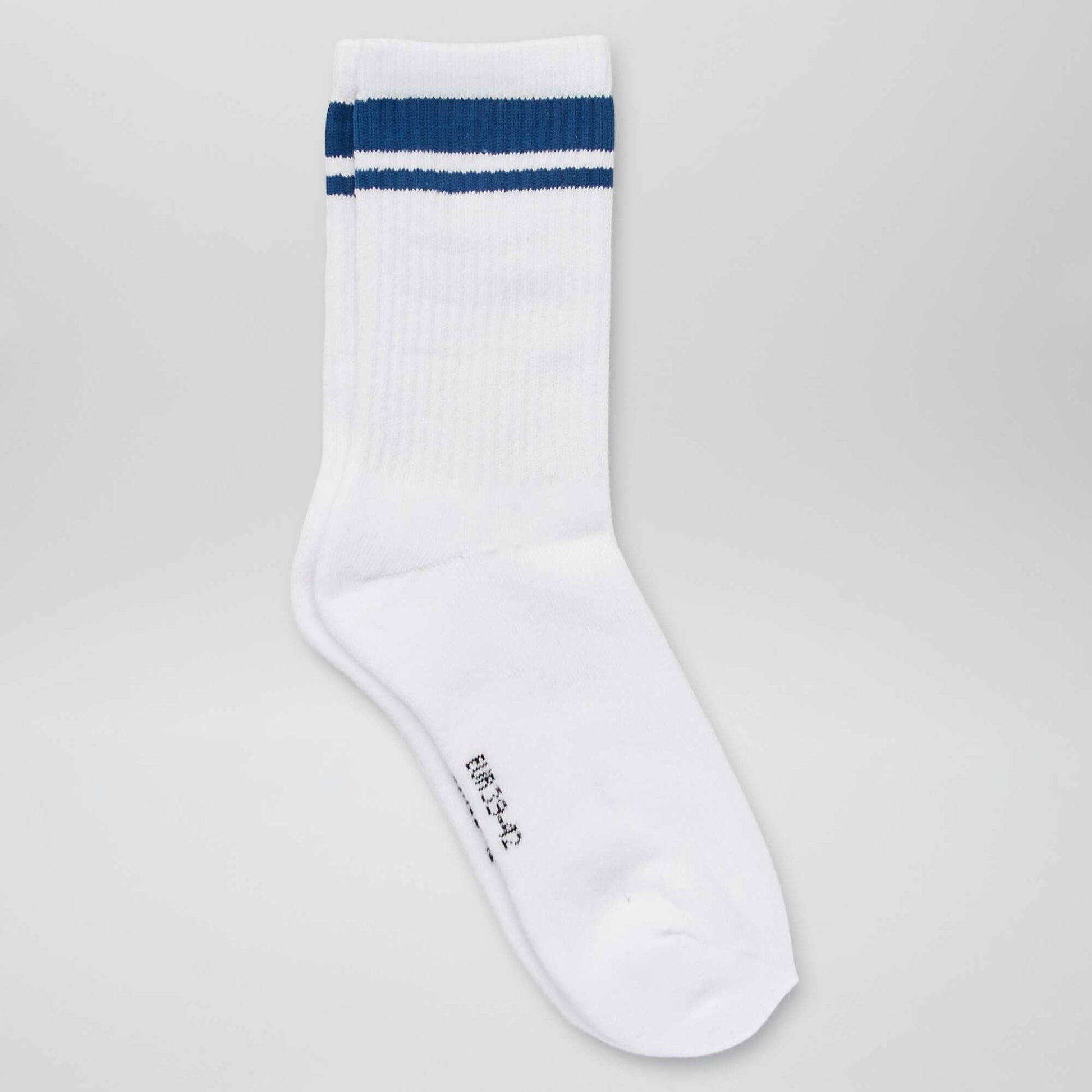 Socks with contrasting stripes - Pack of 3 WHITE