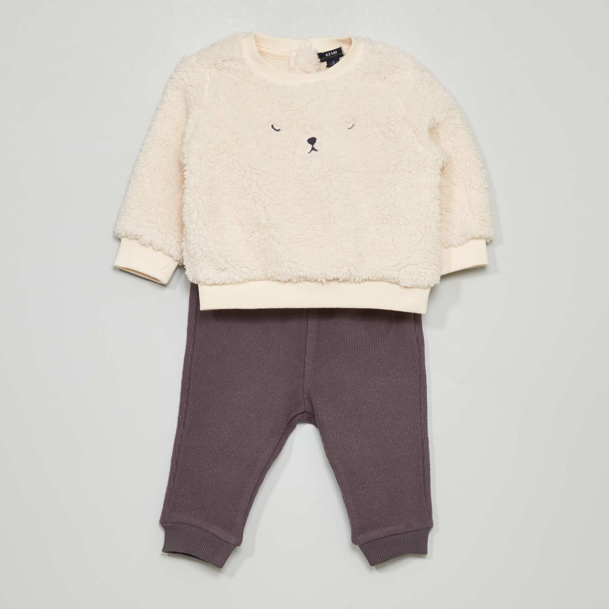 Mustonné effect sweatshirt + leggings set GREY