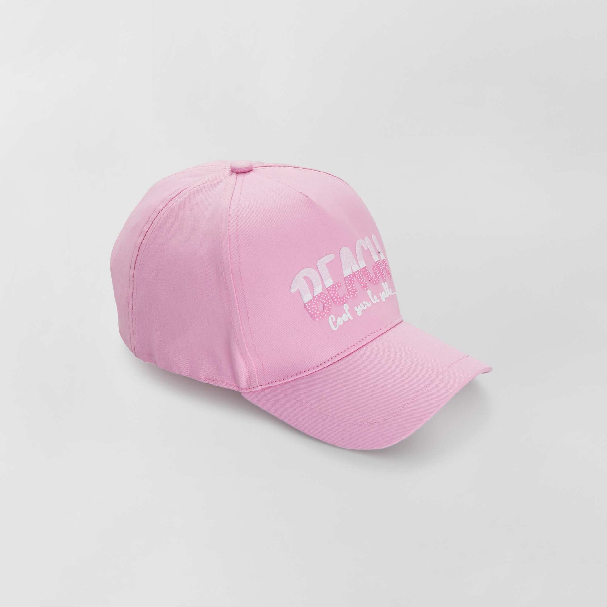 Pink canvas cap