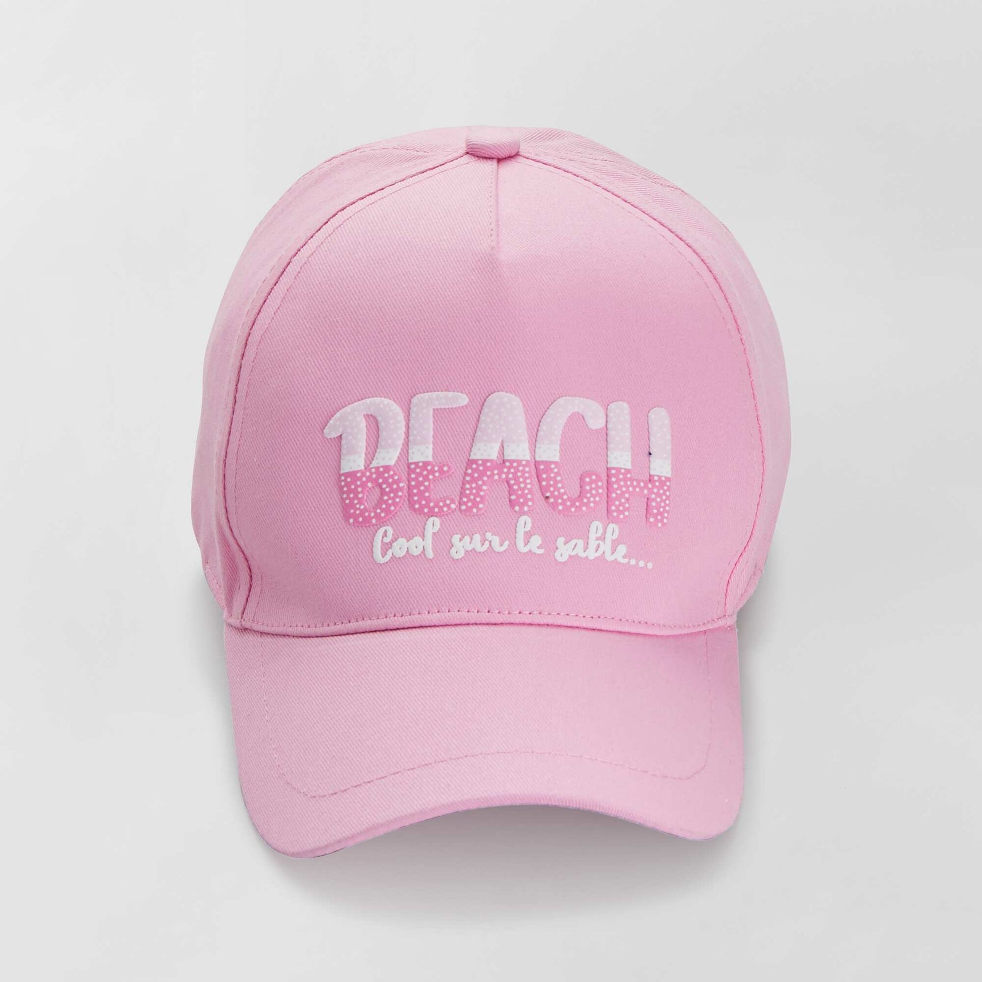 Pink canvas cap