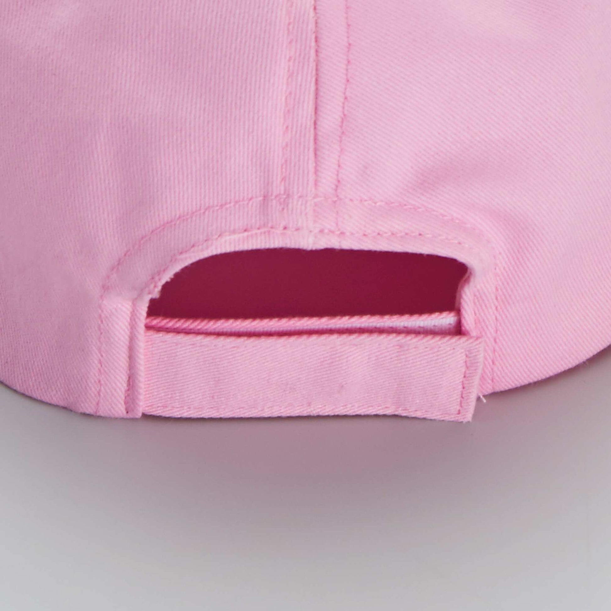 Pink canvas cap