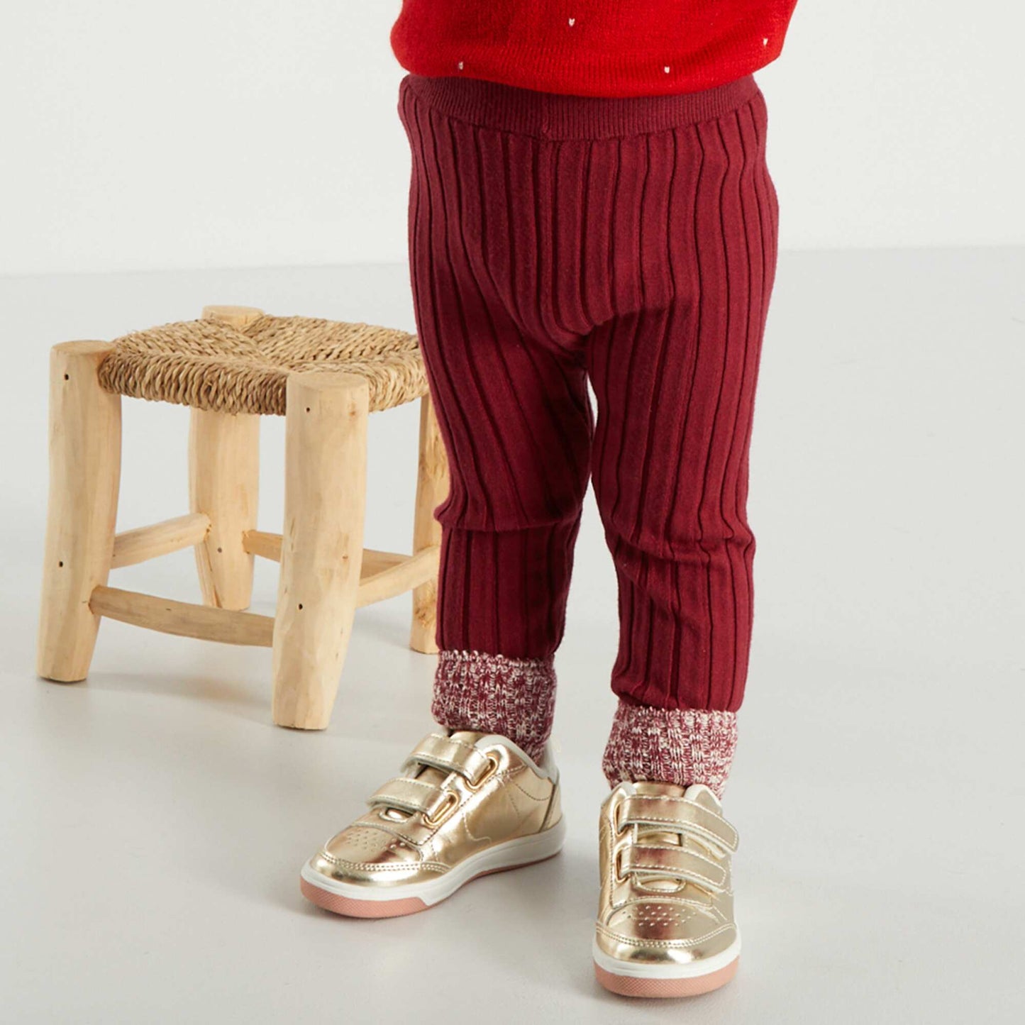 Leggings + socks - Two-piece set RED
