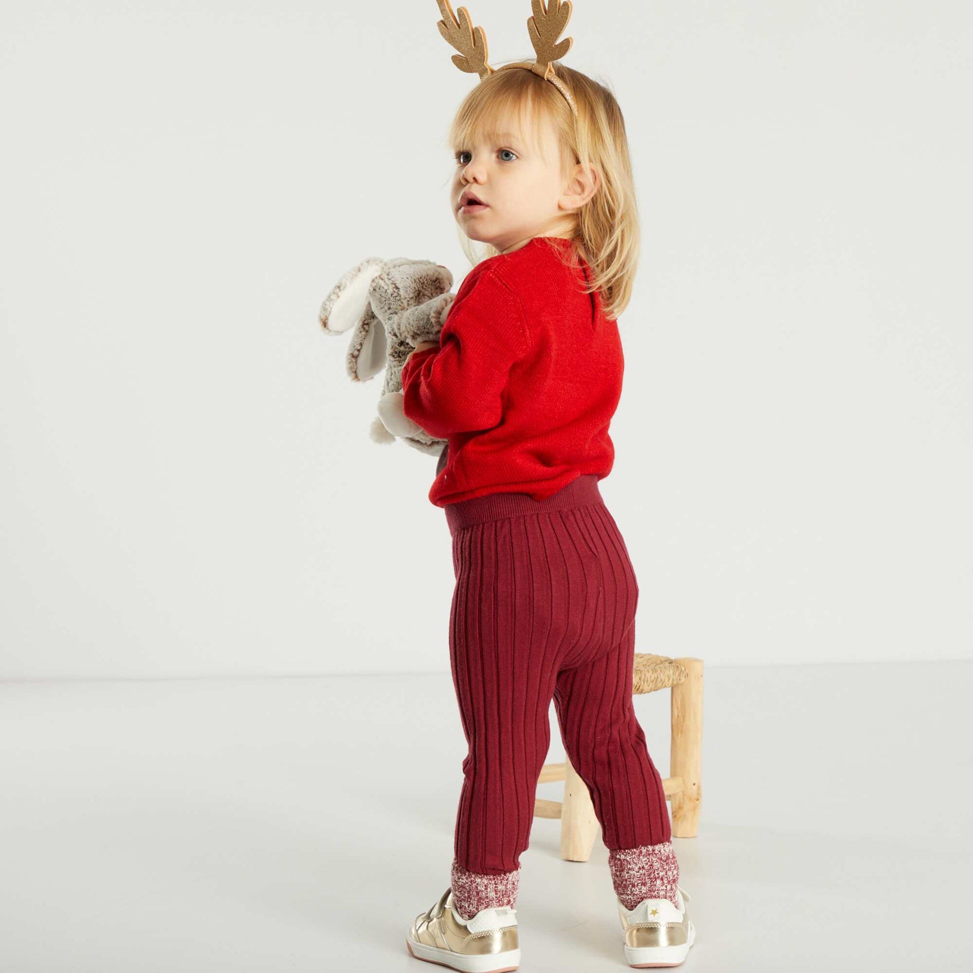 Leggings + socks - Two-piece set RED