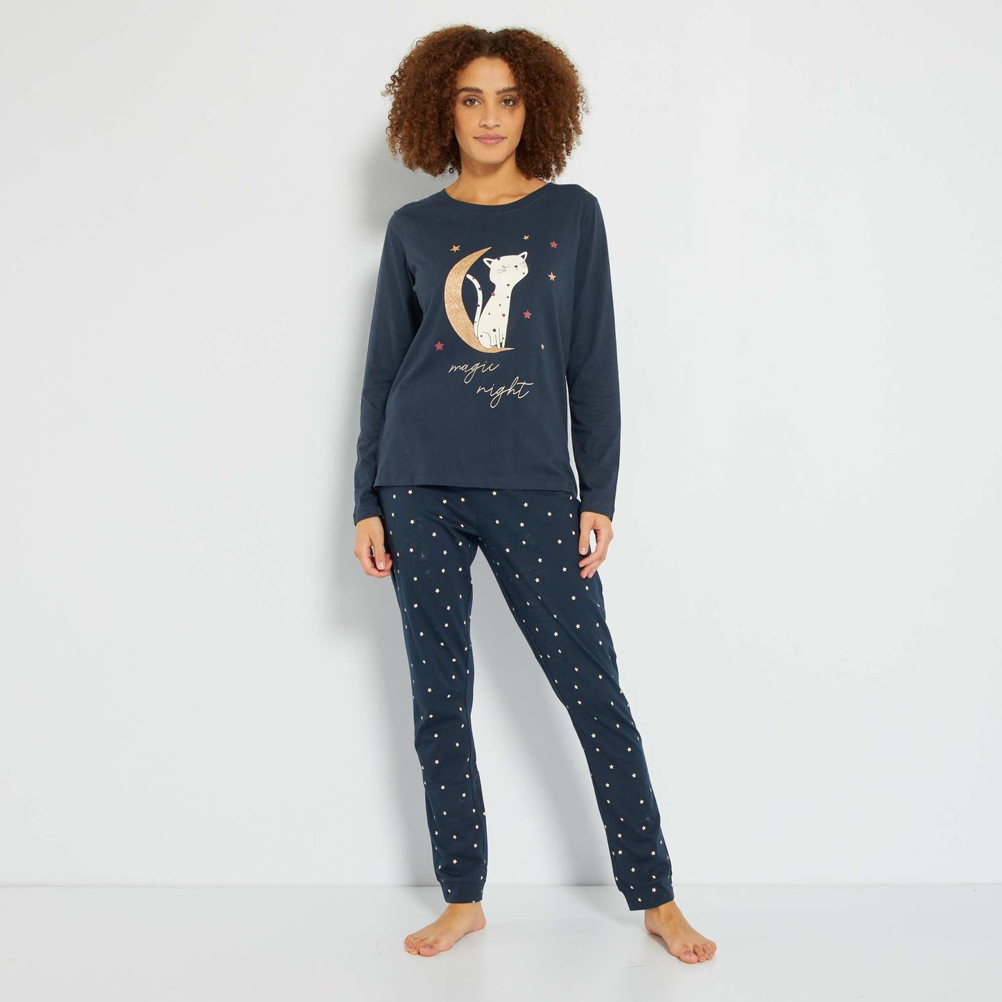 Long pyjamas - Three-piece set BLUE