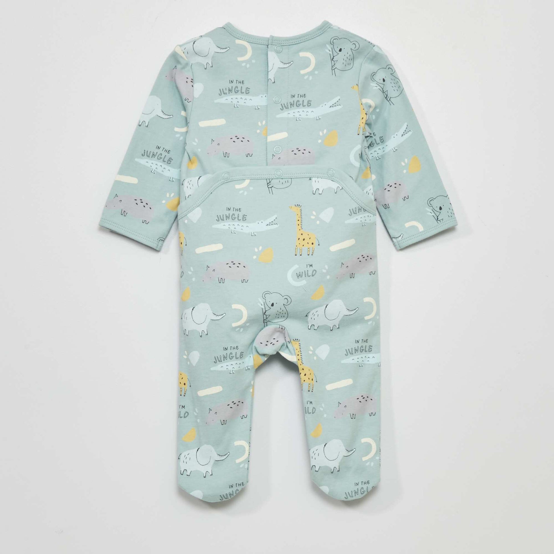 Printed jersey pyjamas BLUE