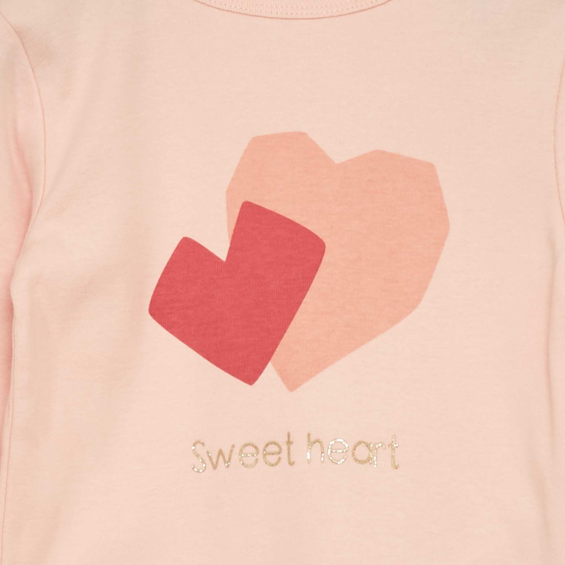 Printed long pyjamas - Two-piece set PINK