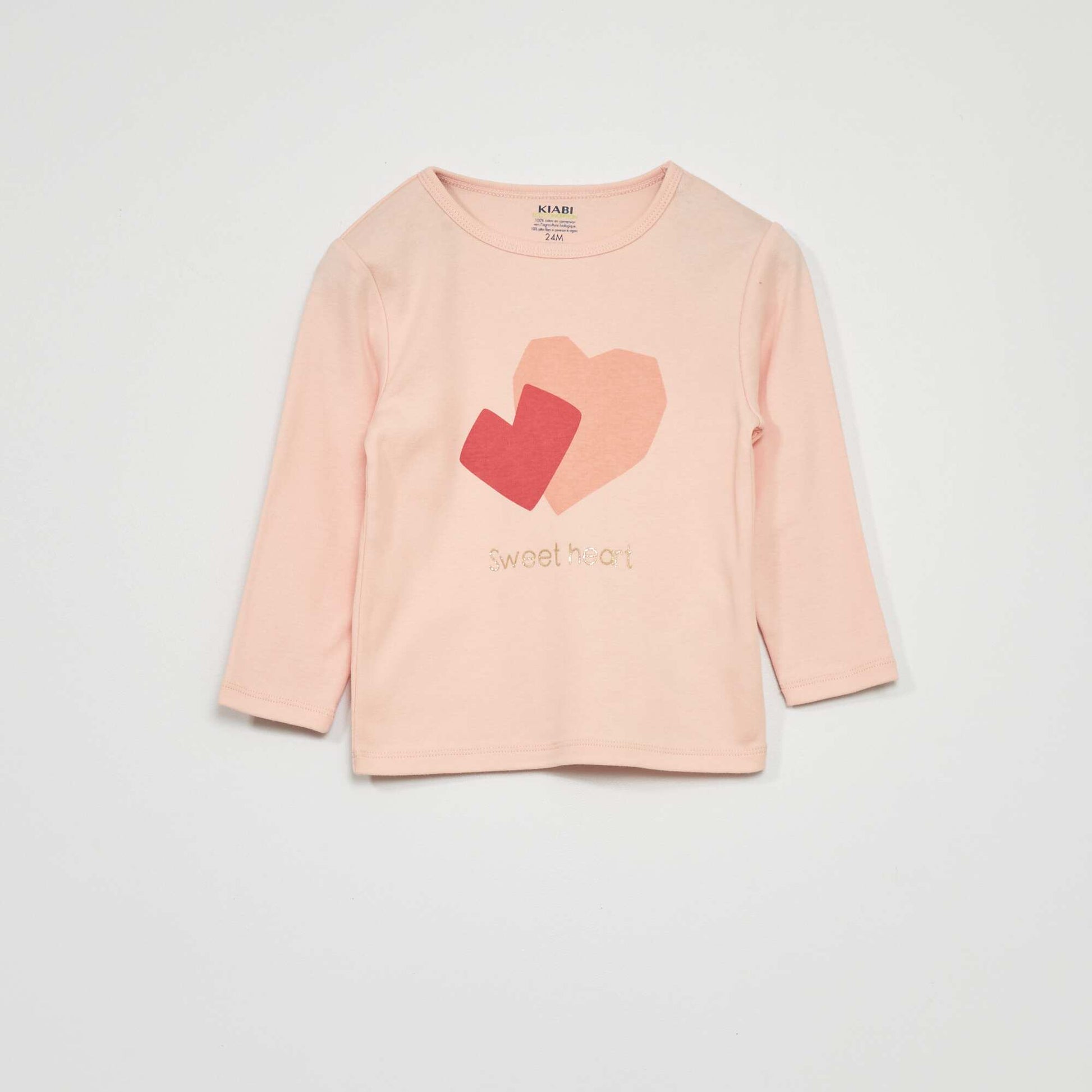 Printed long pyjamas - Two-piece set PINK