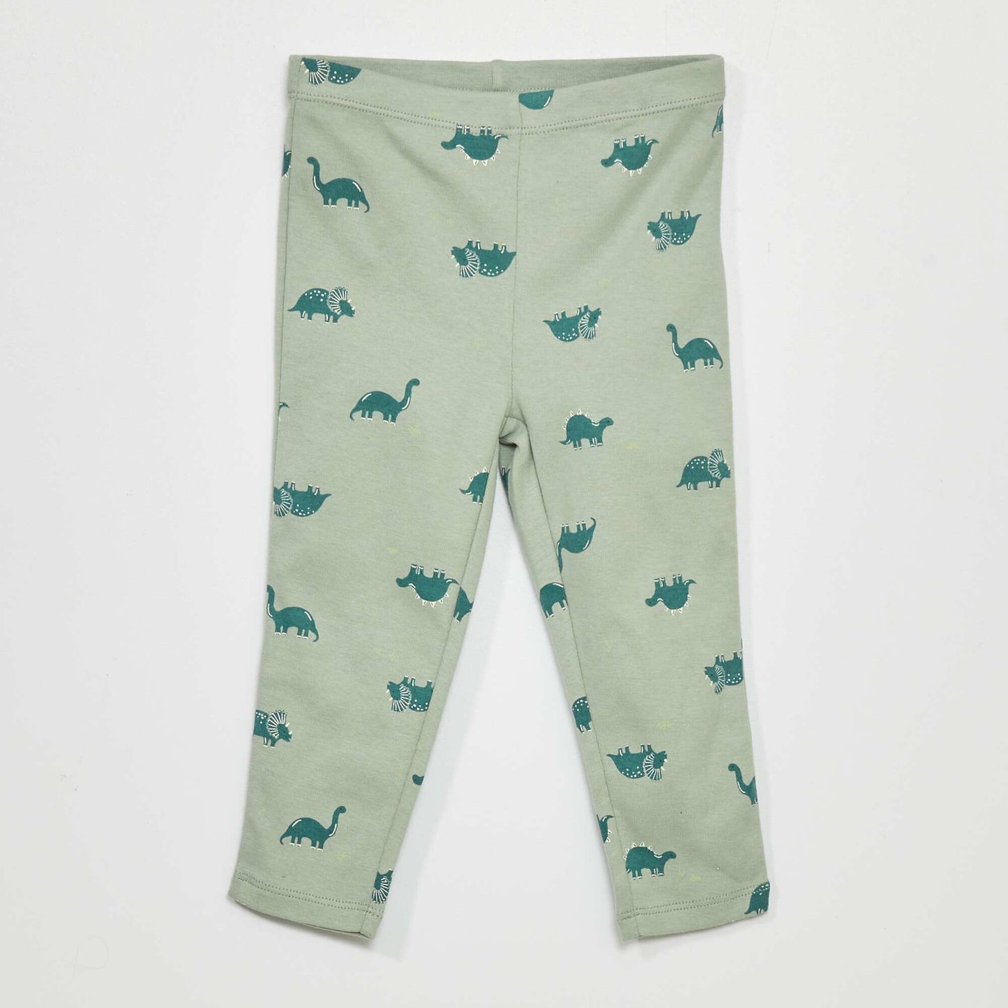 Printed long pyjamas - Two-piece set GREEN