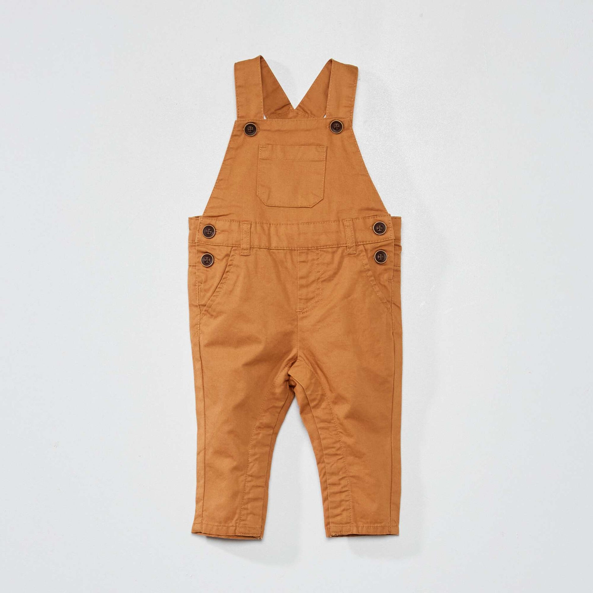Outfit set - Dungarees + T-shirt BEIGE