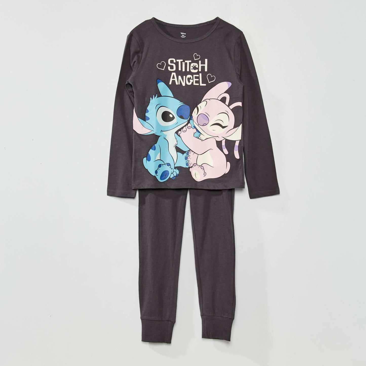 'Lilo and Stitch' long jersey pyjamas - Two-piece set GREY