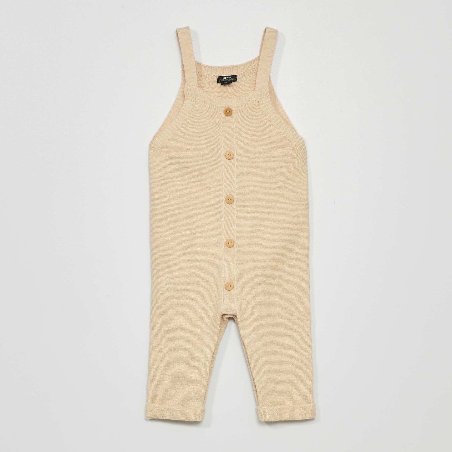 Dungarees and bodysuit set WHITE