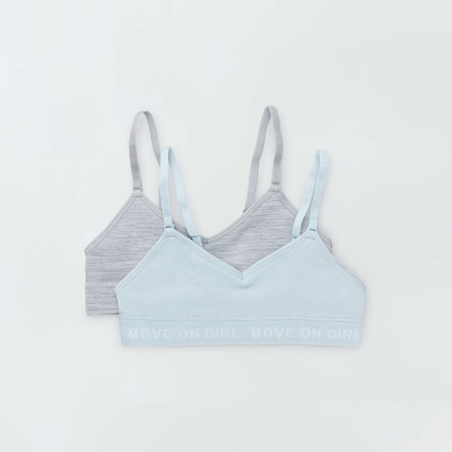 Pack of 2 sports bras GREY