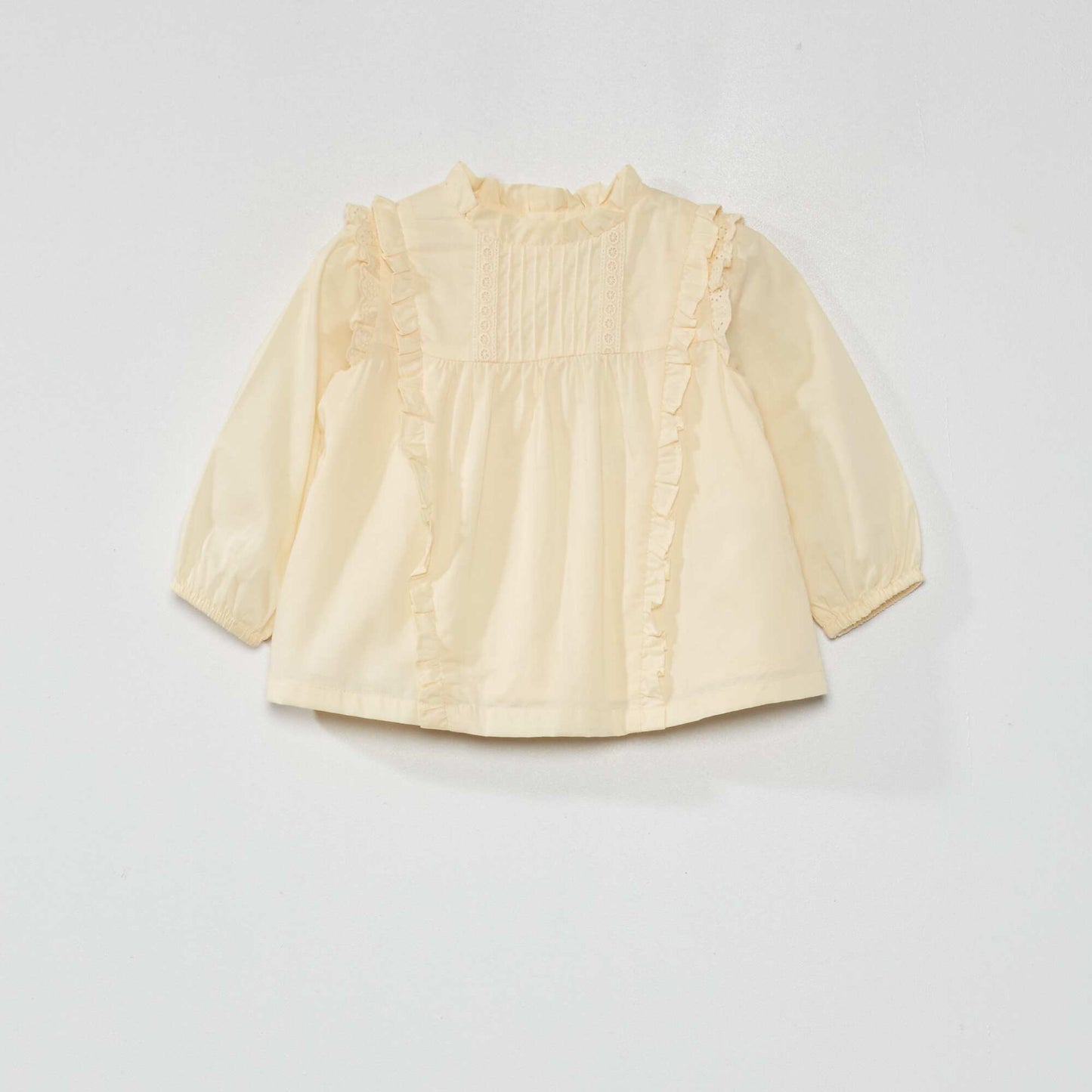 Cotton voile blouse WHITE